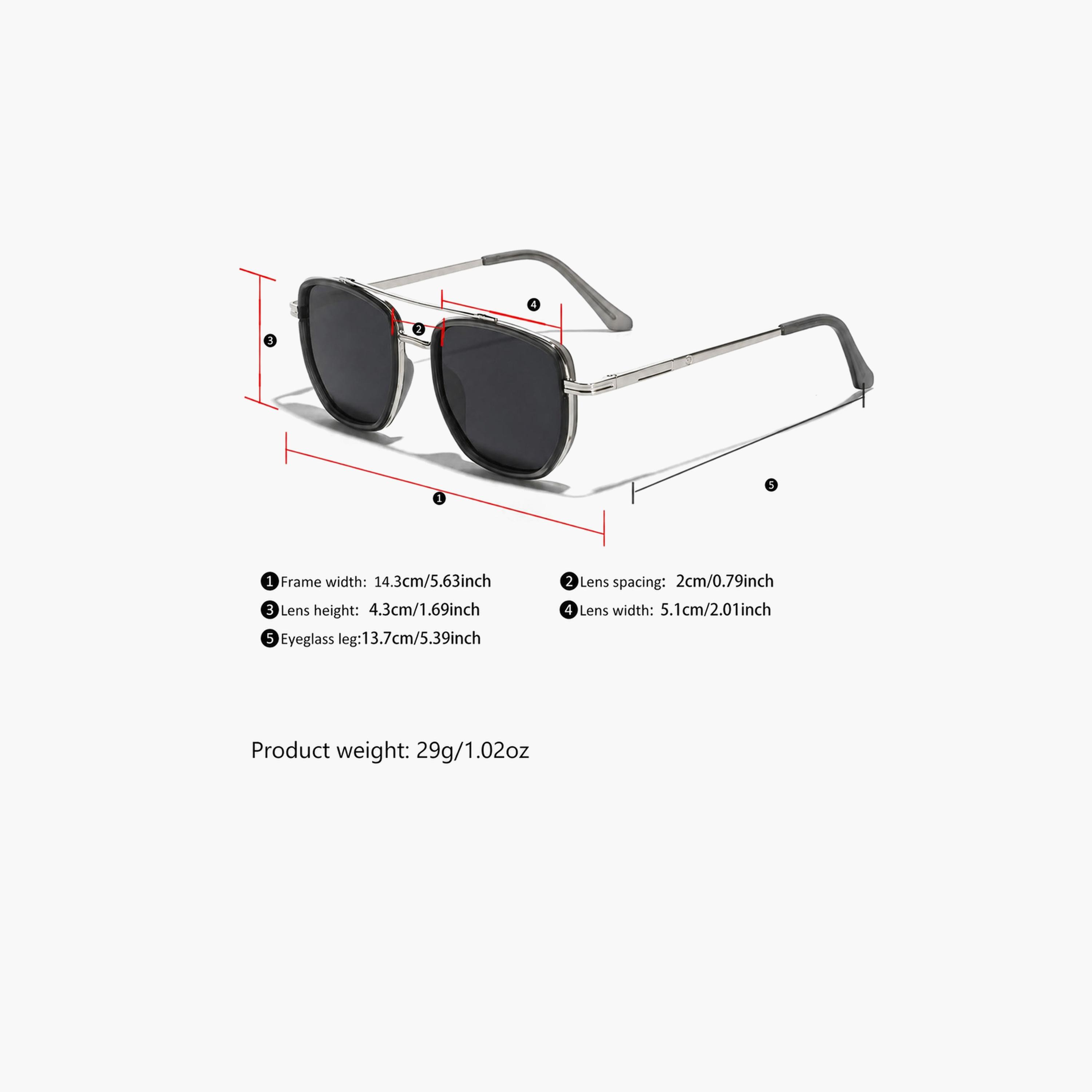 نظارة شمسية طراز أفياتور بجسر مزدوج باللون الفضي-men-sunglasses-image-6