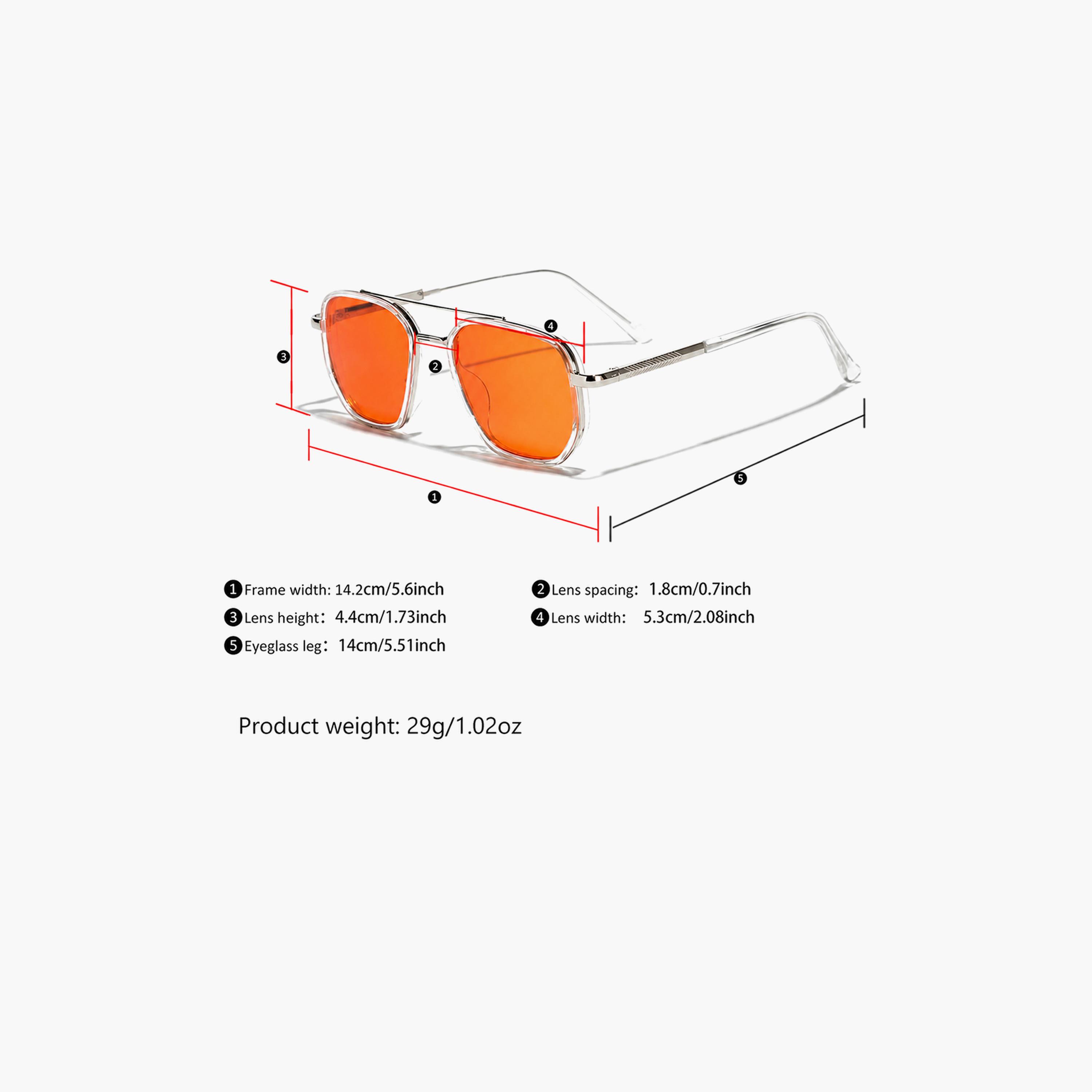 Take Two Gold Square Frame Polarized Sunglasses-women-sunglasses-image-6