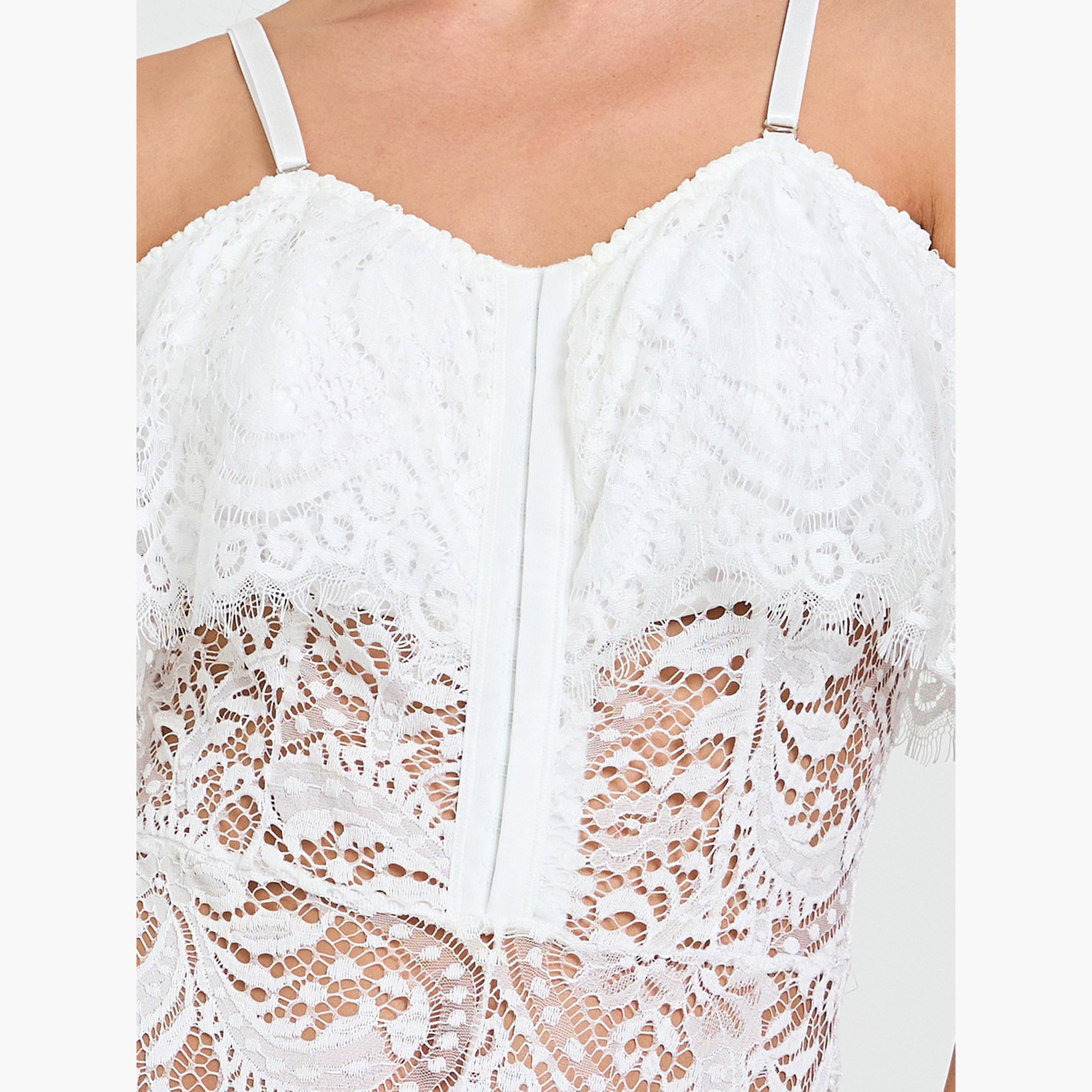 طقم من بودي سوت دانتيل بكشكش وجوارب طويلة-women-clothing-lingerie-lingeriesets-image-6
