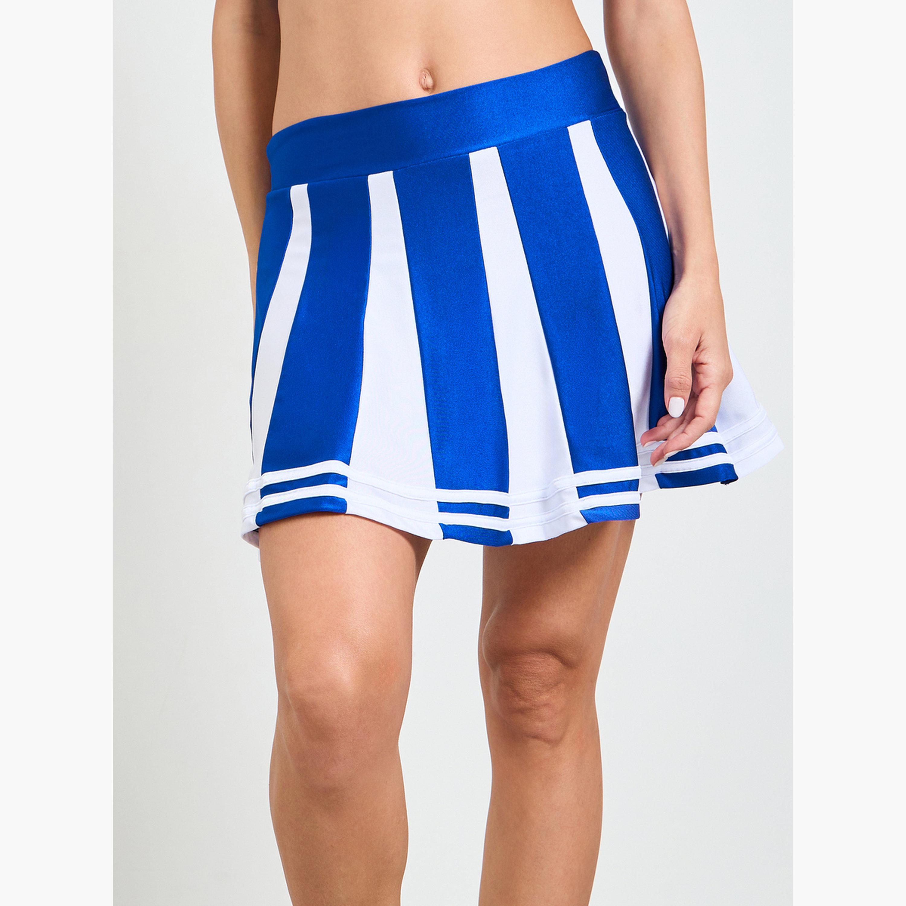 Take Two Blue Cheerleader Crop Top and Skirt Lingerie Set-women-clothing-lingerie-lingeriesets-image-4