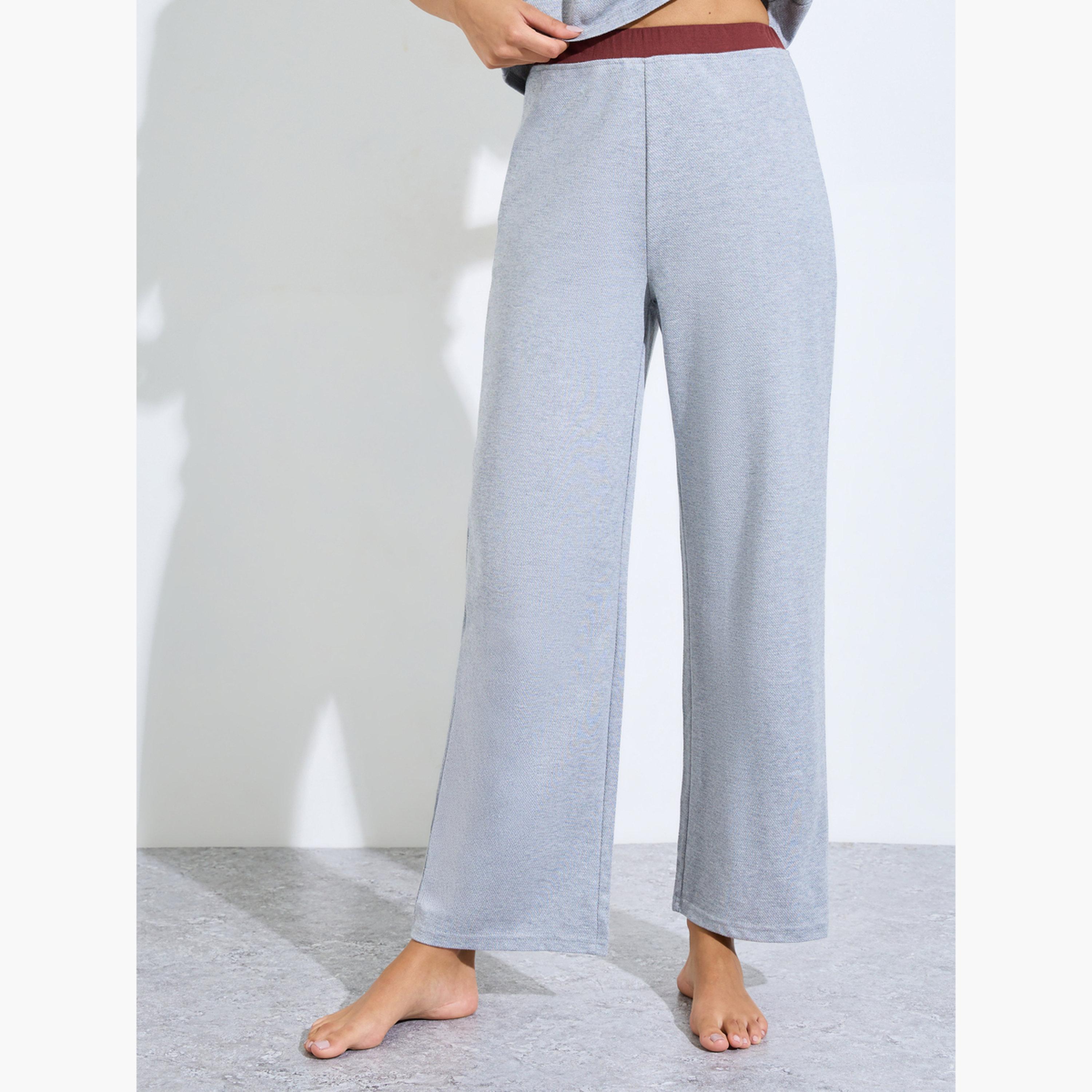 Styli Grey Graphic Print T-Shirt and Pyjama Set-women-clothing-nightwear-pyjamas-longsets-image-4