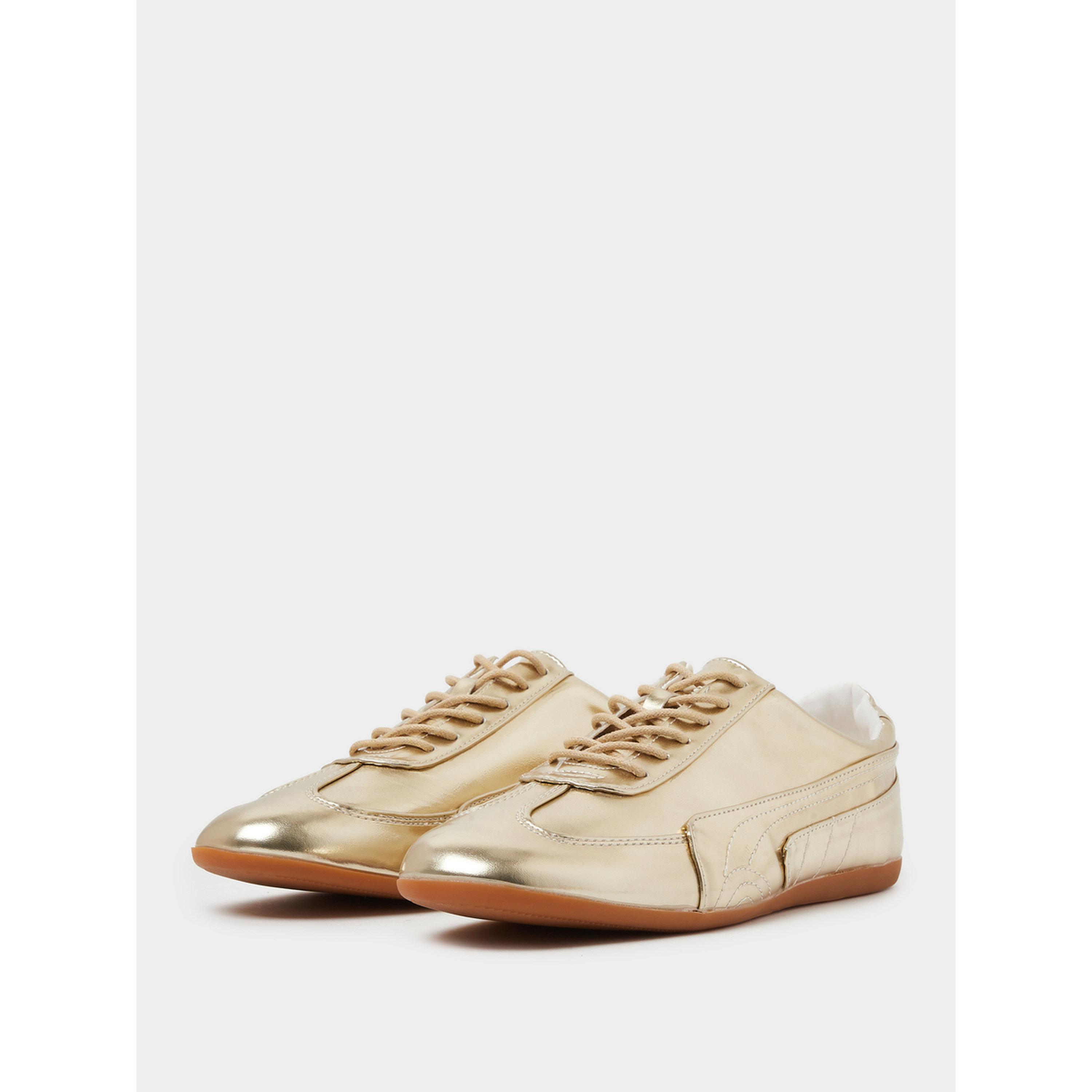حذاء سنيكرز برباط ميتاليك ذهبي-women-shoes-sneakers-image-1