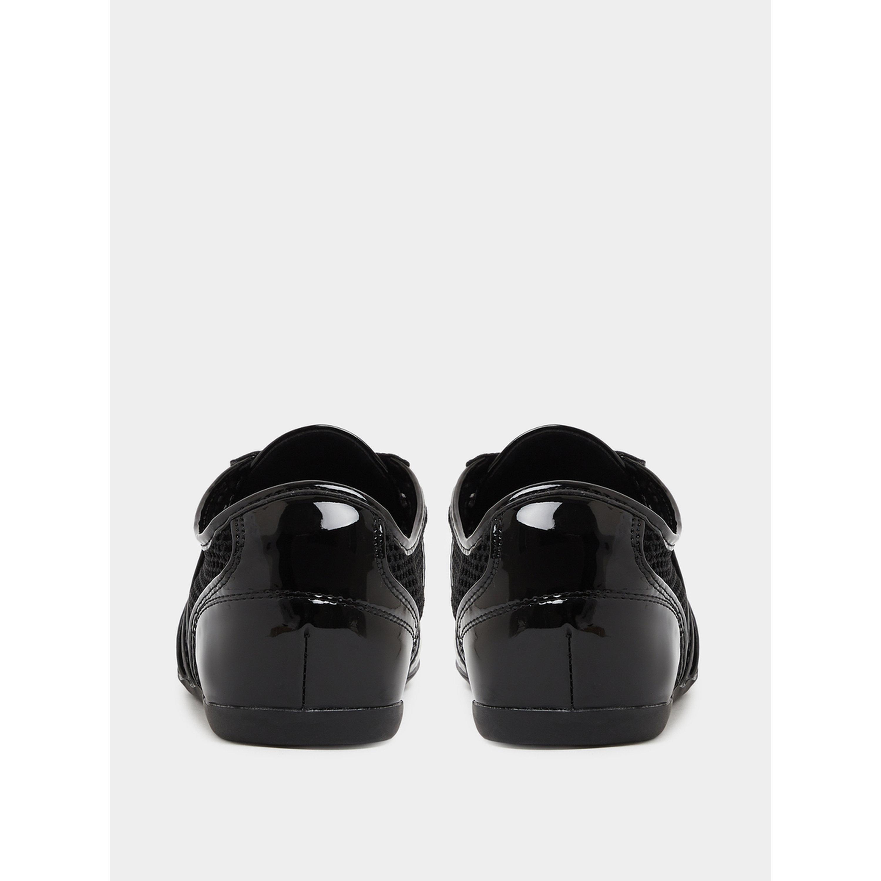 حذاء سنيكرز مبيش لامع برباط أسود-women-shoes-sneakers-image-5