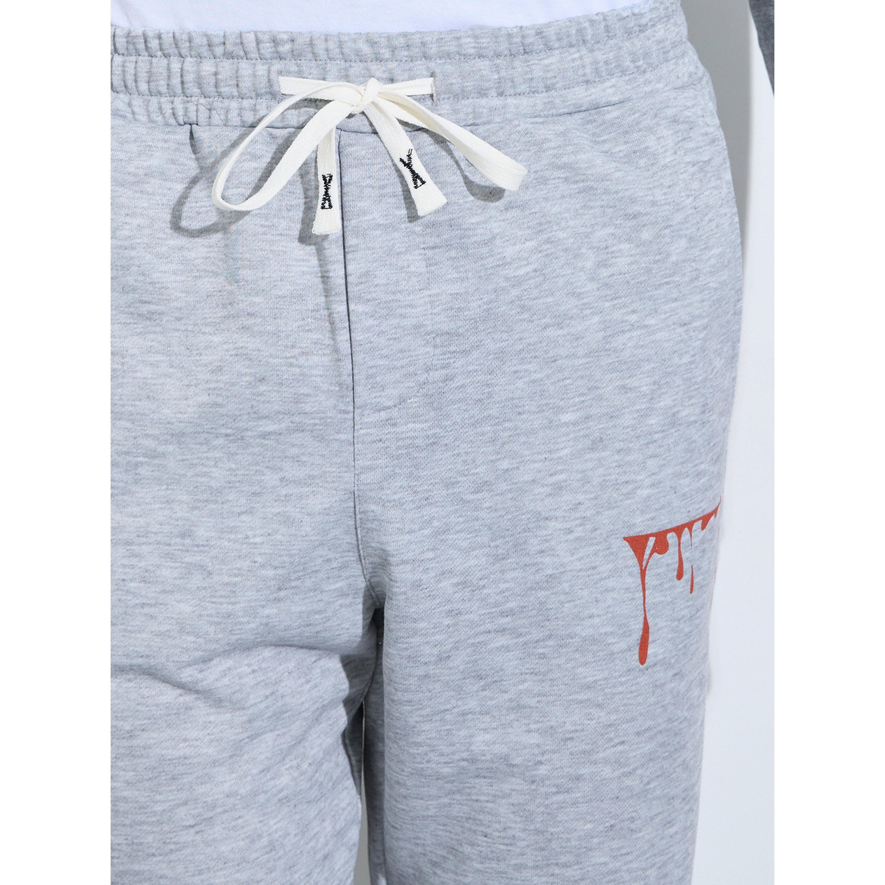 بنطال مطبوع برباط وقصة مستقيمة بلون رمادي-men-clothing-joggers-image-3