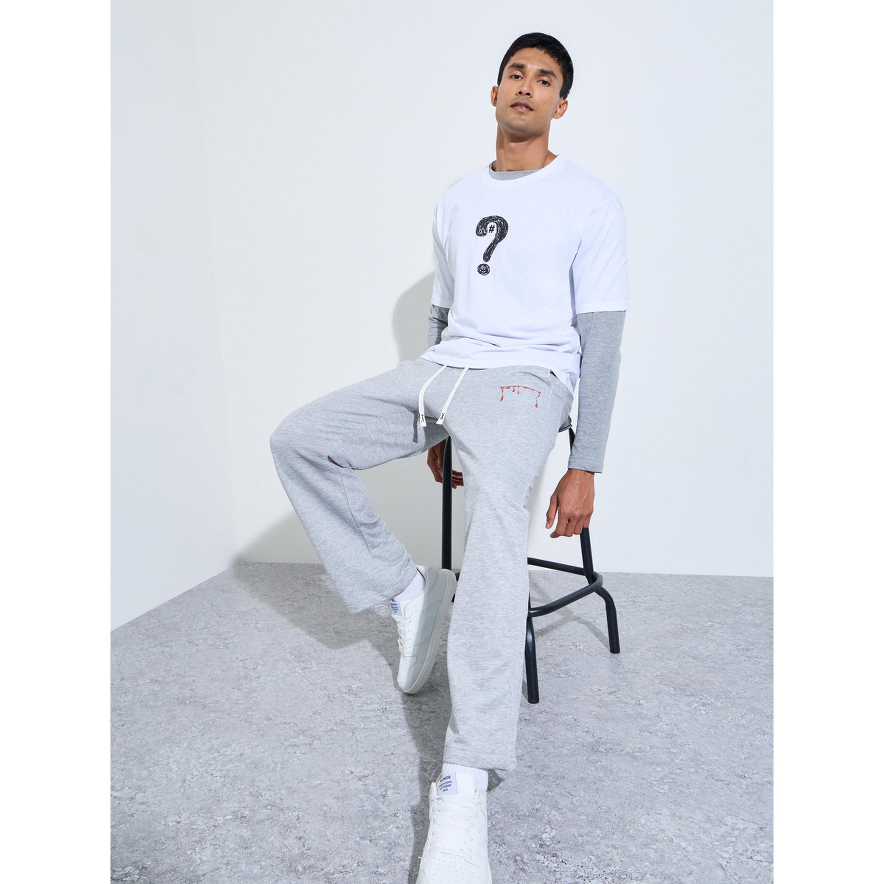 بنطال مطبوع برباط وقصة مستقيمة بلون رمادي-men-clothing-joggers-image-4