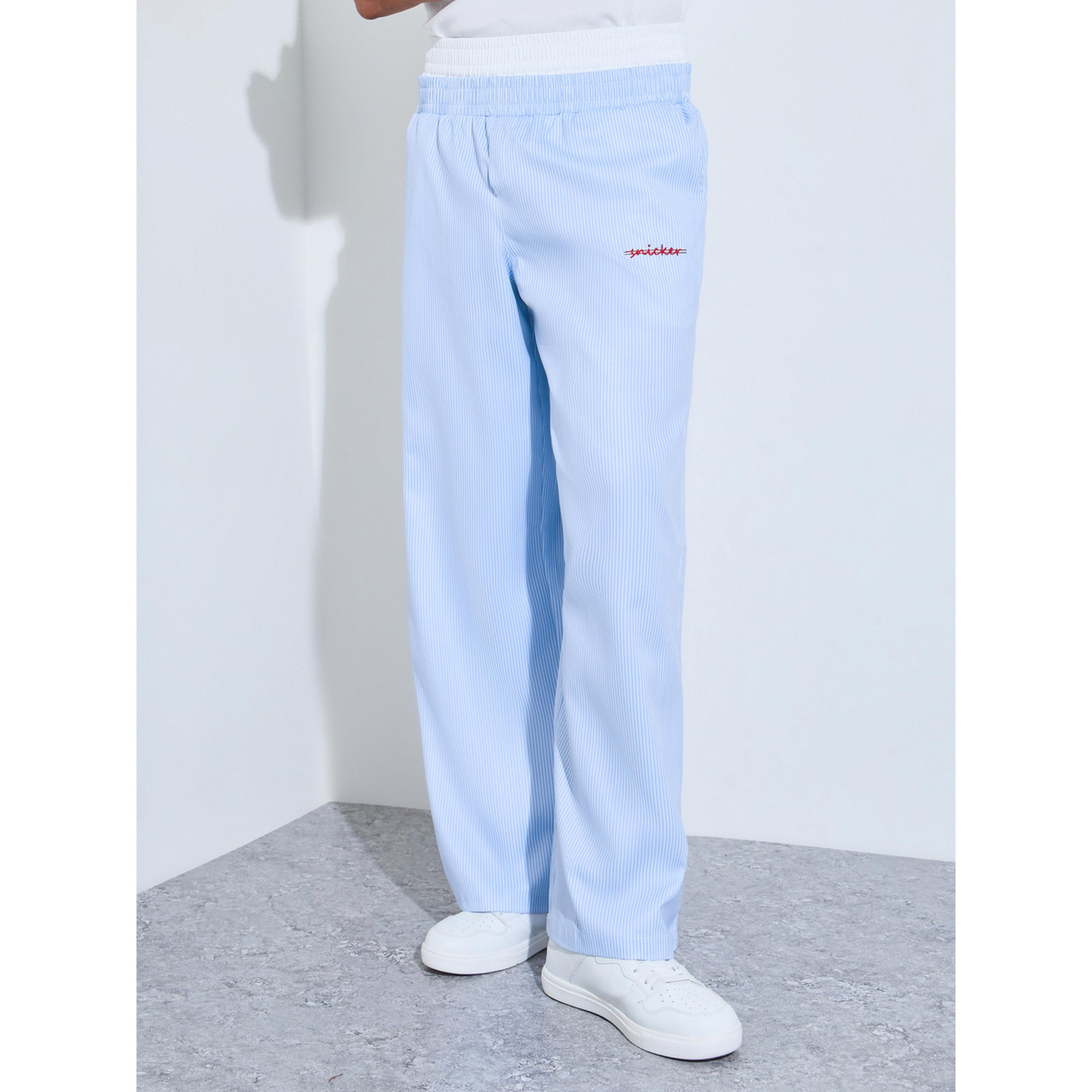Take Two Blue Striped Wide Leg Pants-men-clothing-trousersandchinos-trousers-image-1