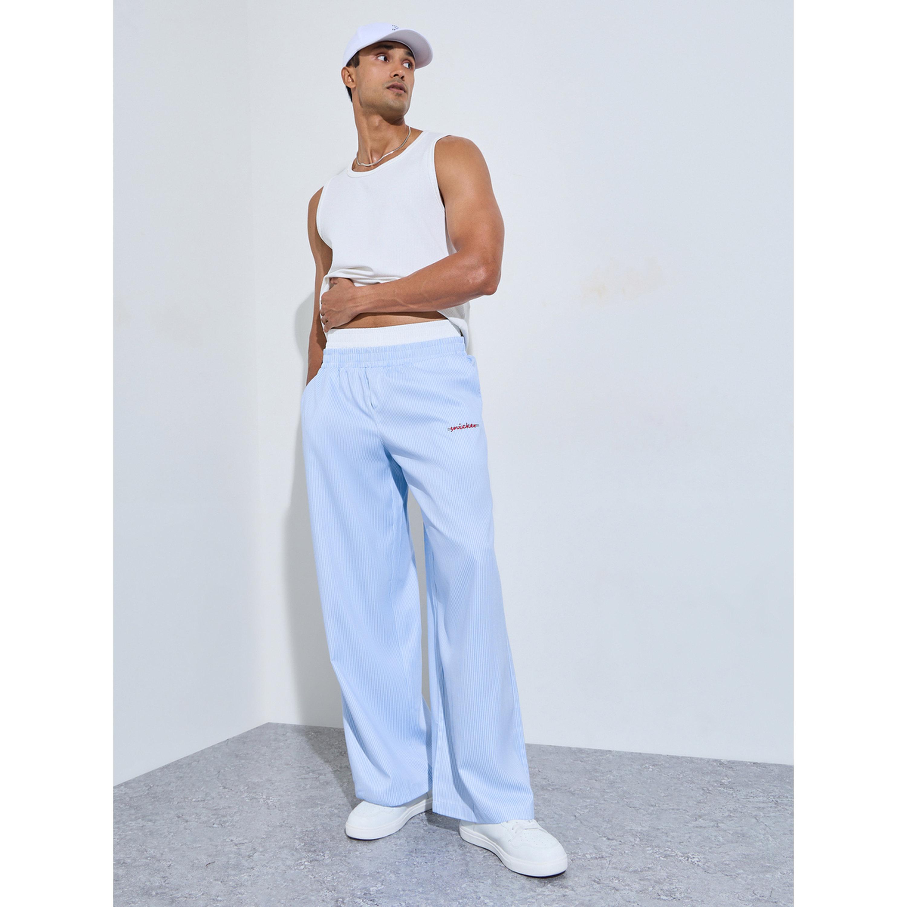Take Two Blue Striped Wide Leg Pants-men-clothing-trousersandchinos-trousers-image-2