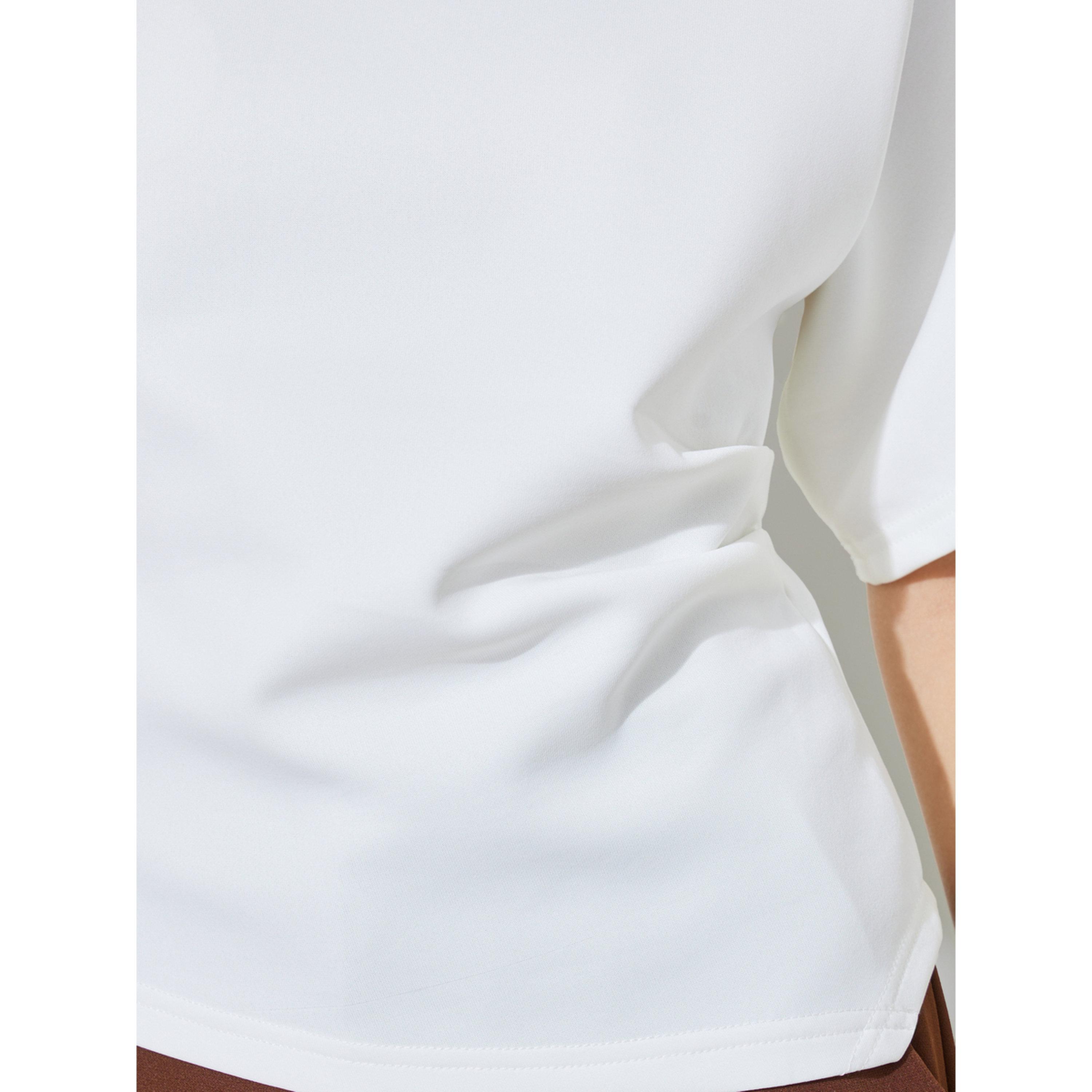 Take Two White Short Sleeve Knit Top-women-clothing-shirtsandblouses-blouses-image-5