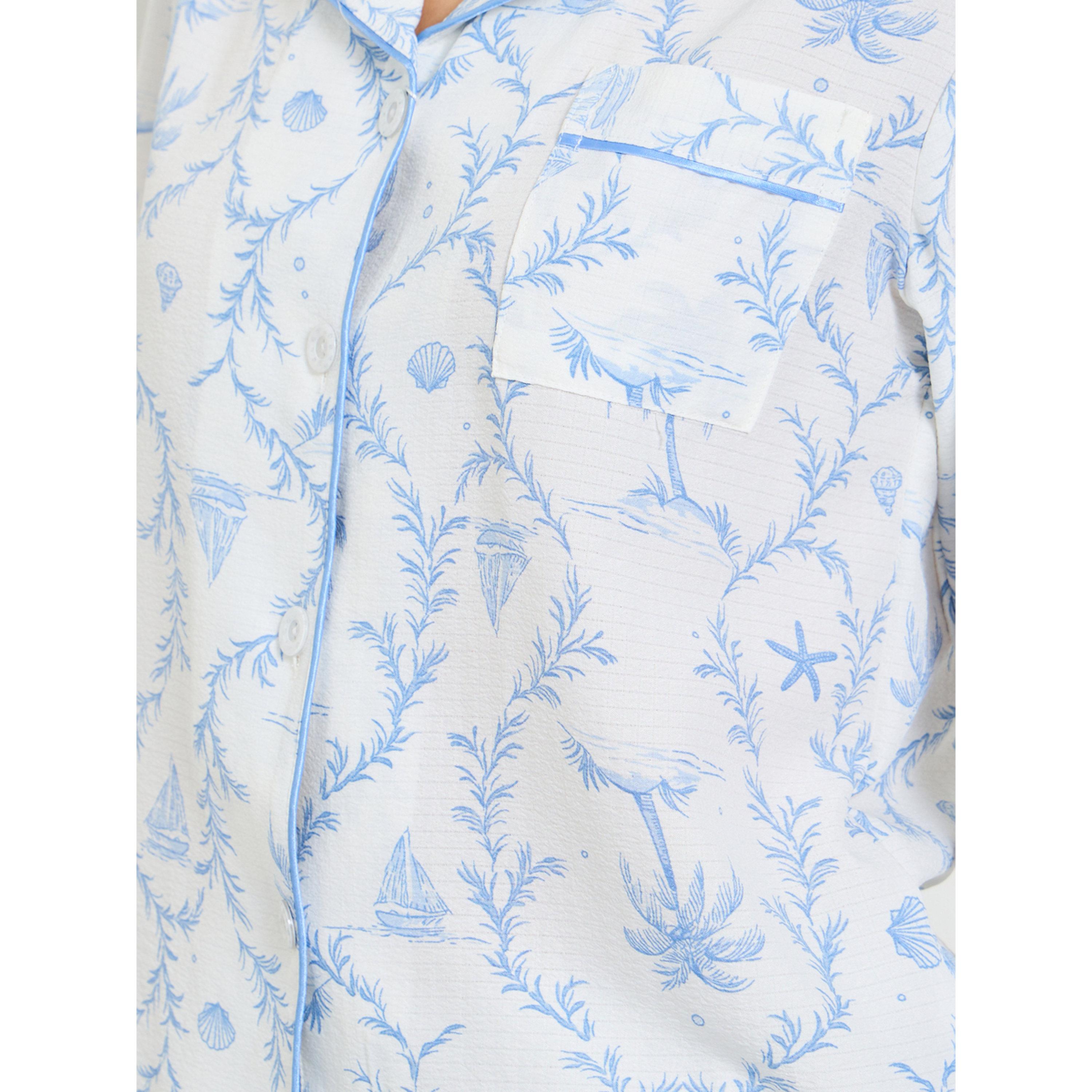 Take Two Collared Tropical Print Pajama Set with Long Sleeve-women-clothing-nightwear-pyjamas-longsets-image-6