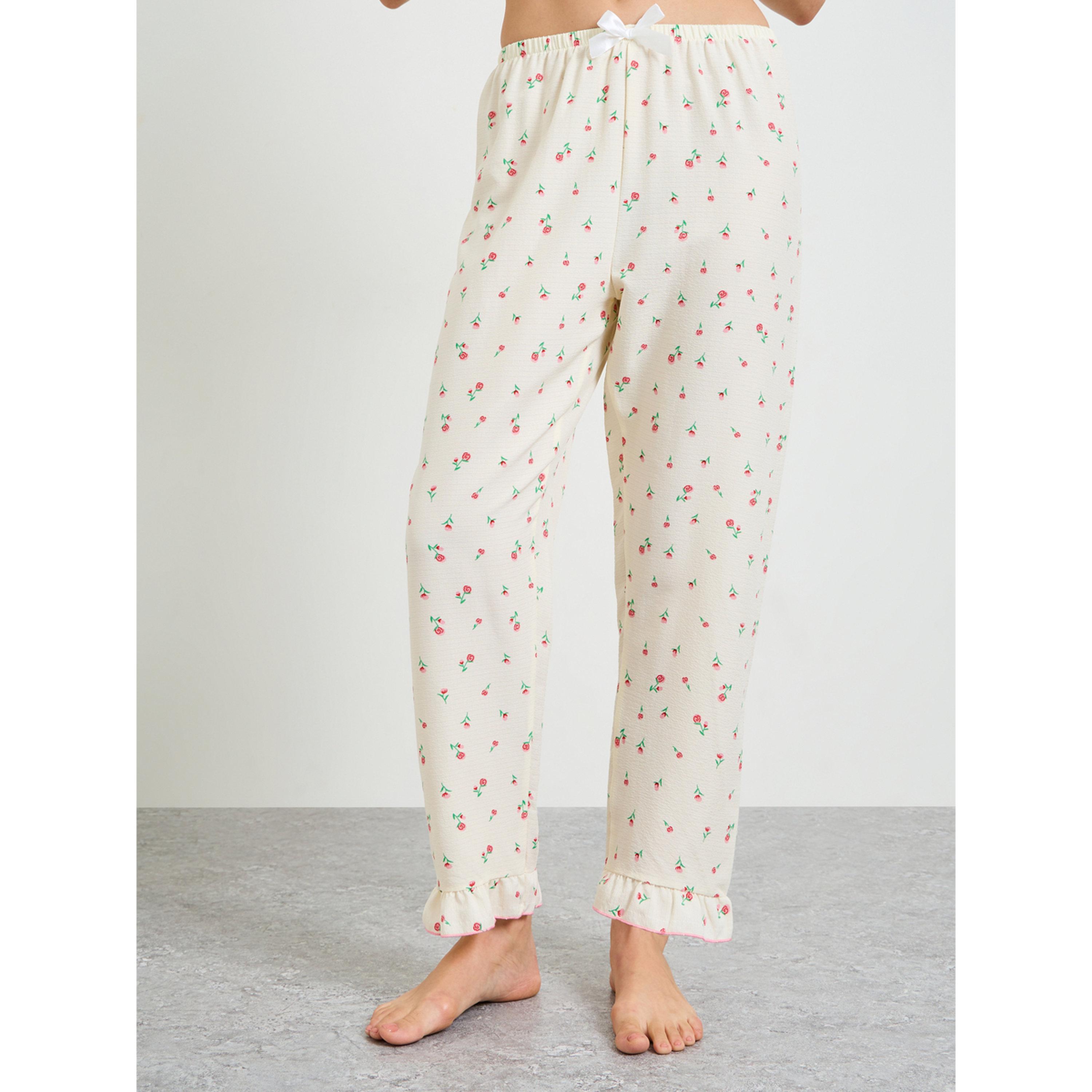 Take Two Floral Print Short Sleeve Pajama Set-women-clothing-nightwear-pyjamas-longsets-image-4