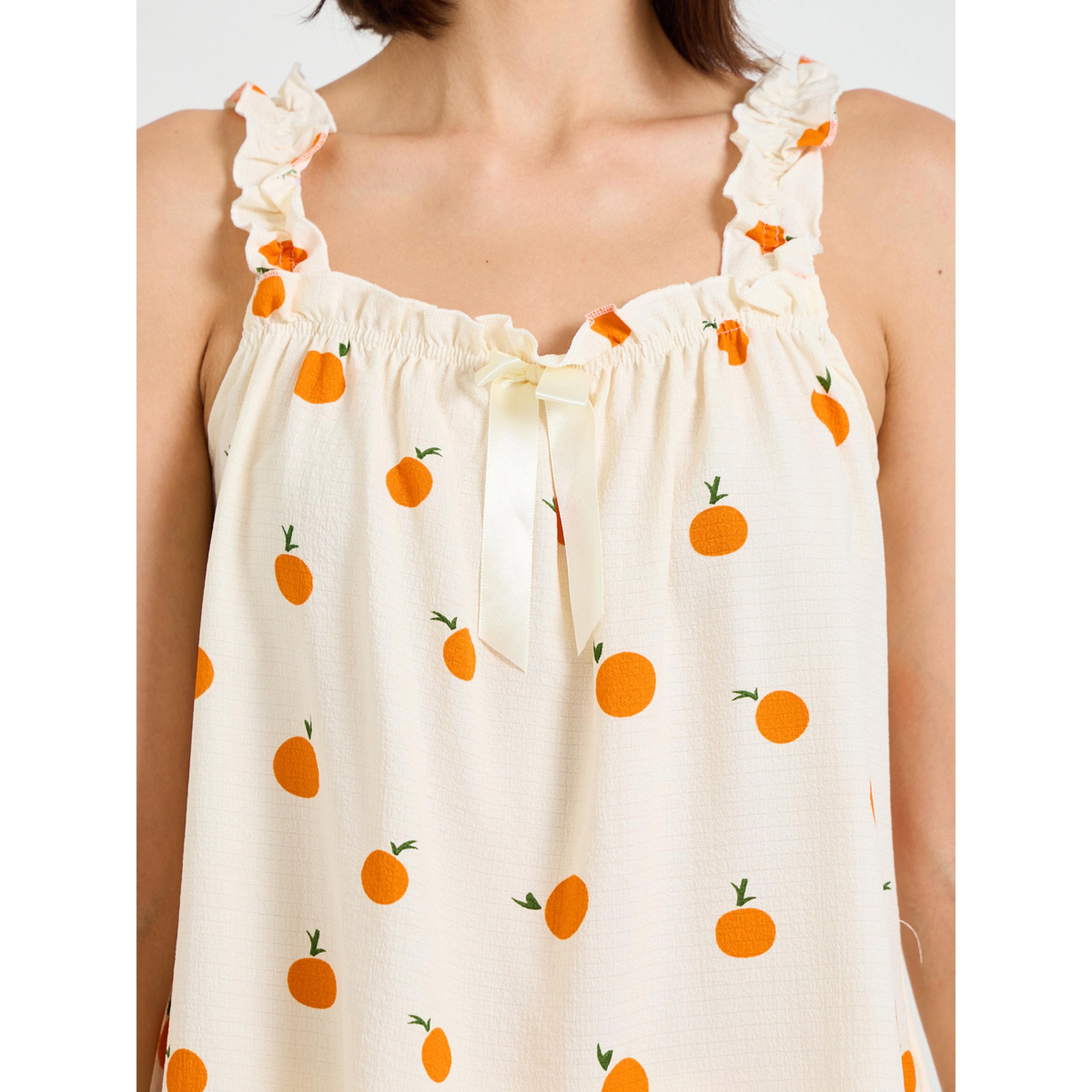 تيك تو - بيجاما كامي بدون أكمام بطبعة فواكه-women-clothing-nightwear-pyjamas-longsets-image-7