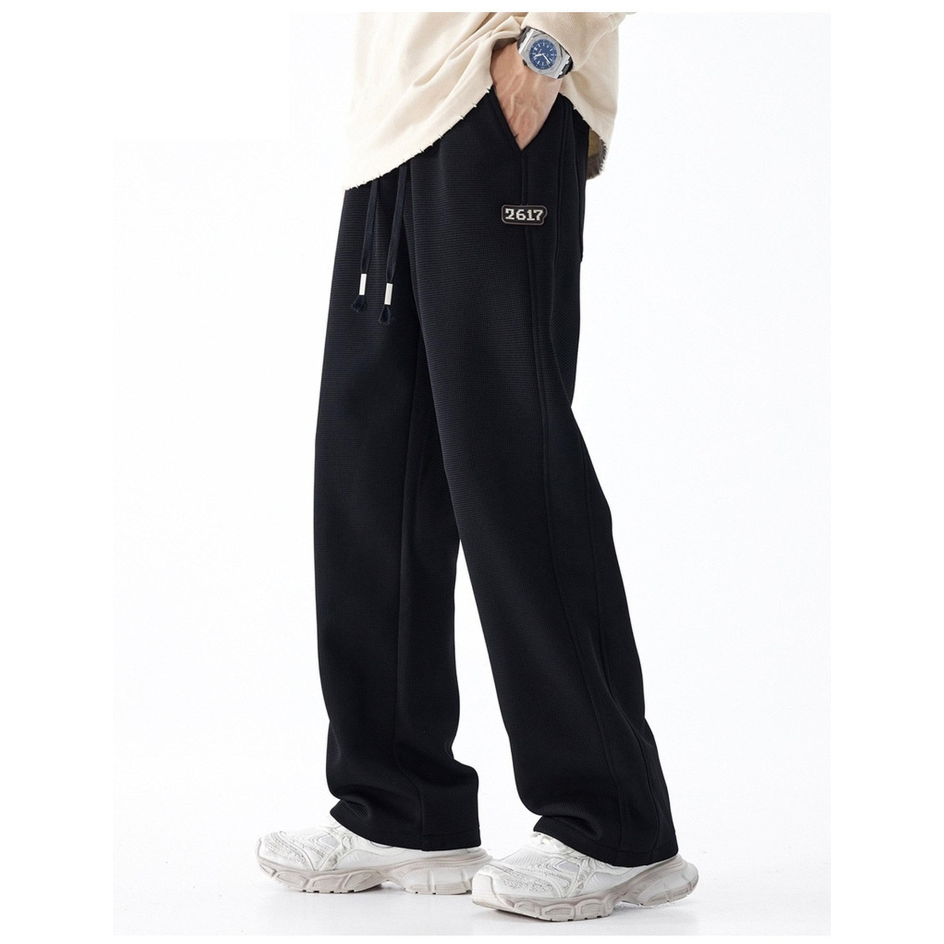 Take Two Men Textured Relaxed Casual Pants-men-clothing-joggers-image-1