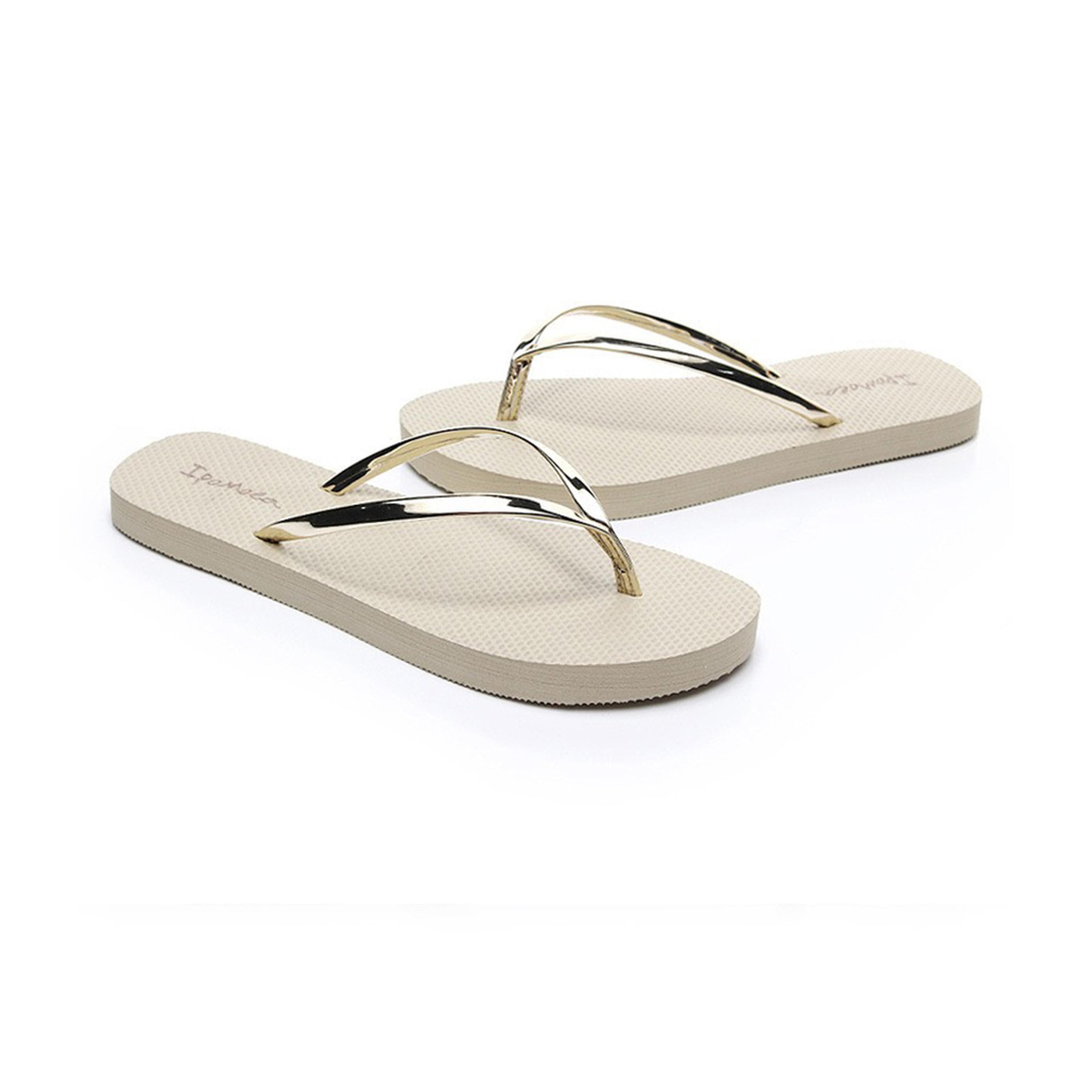 شبشب بيج مع أشرطة ذهبية-women-shoes-flipflopsandslides-image-1