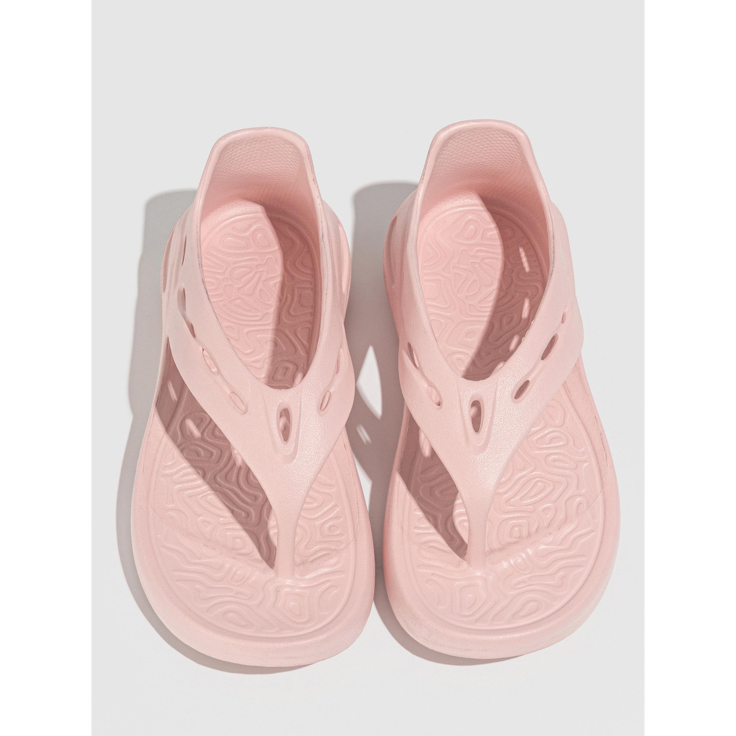 صندل رفيع مسطح وردي-women-shoes-sandals-flats-image-2