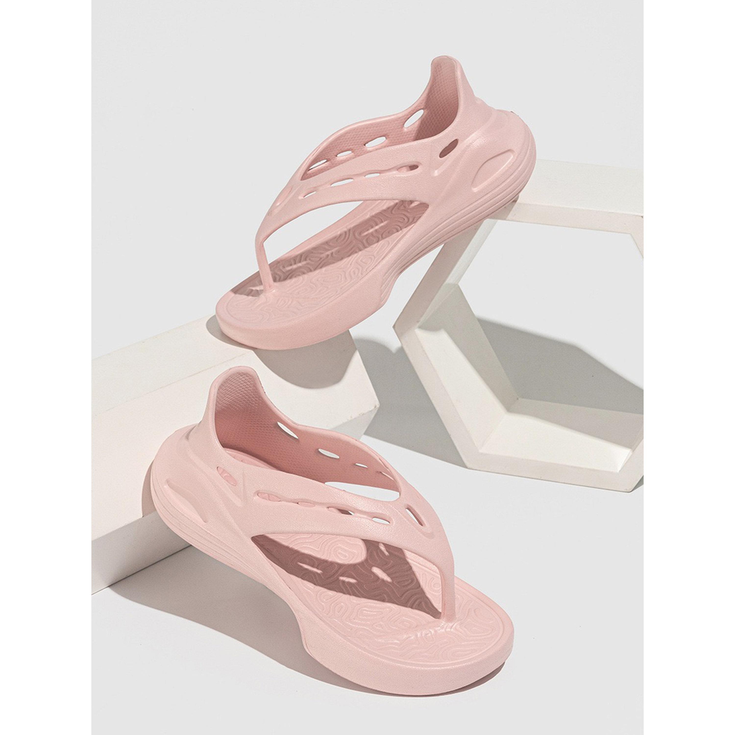 صندل رفيع مسطح وردي-women-shoes-sandals-flats-image-3