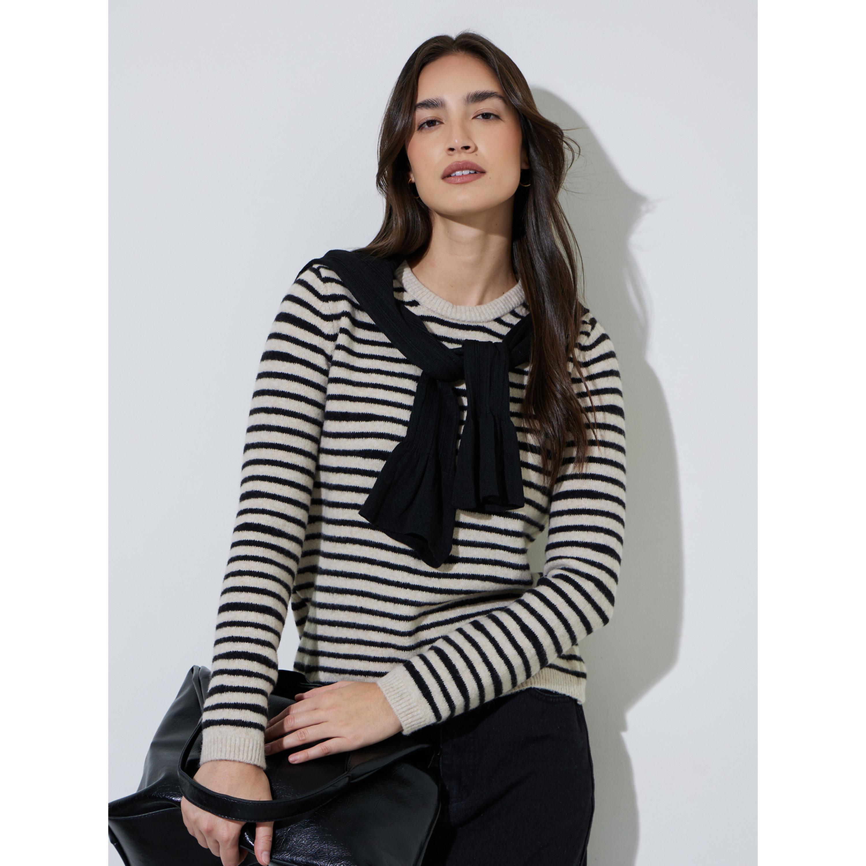 Styli Multi-Color Striped Round Neck Jumper-women-winterwear-cardigansandjumpers-jumpers-image-4