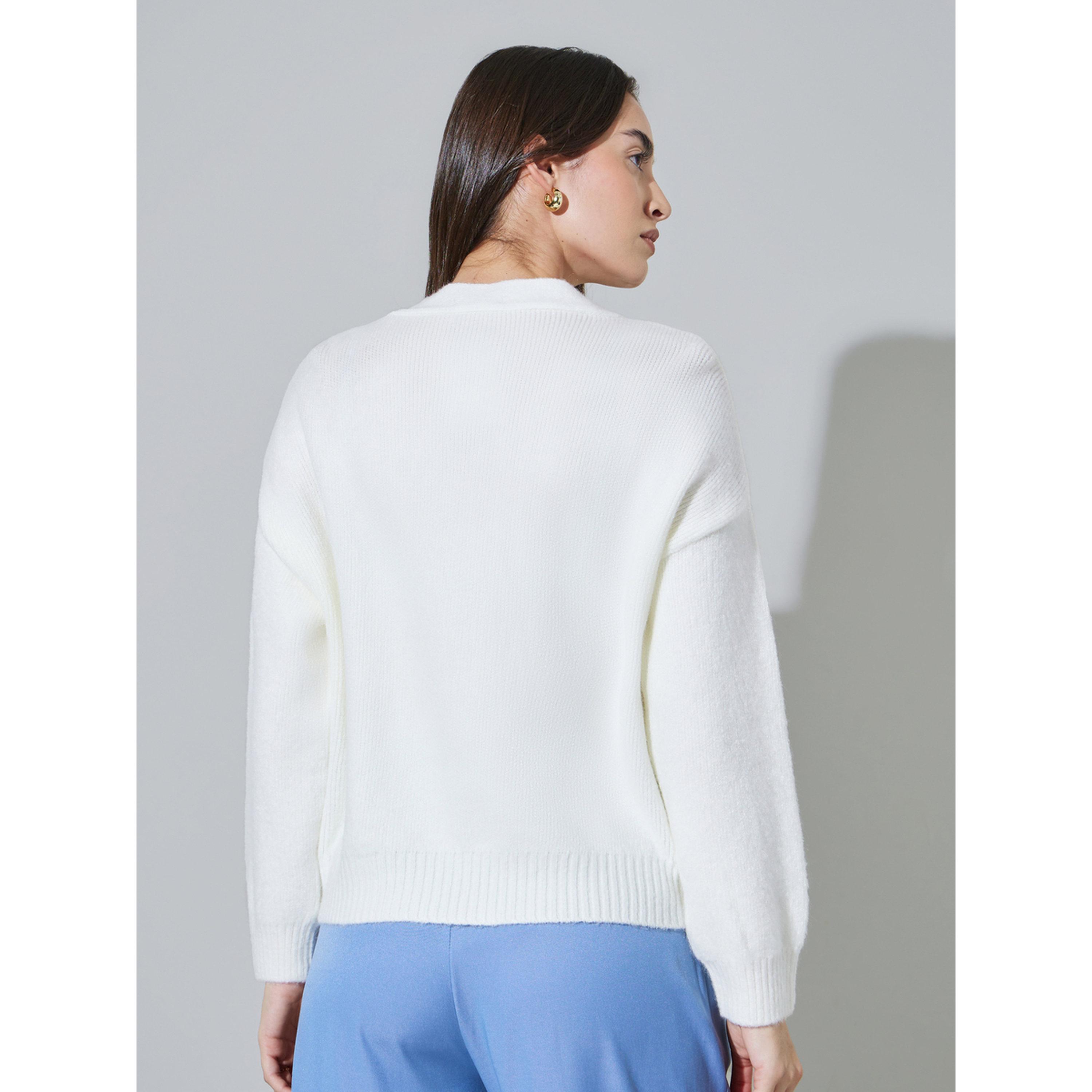 كارديجان بأزرار بلون سادة-women-winterwear-cardigansandjumpers-cardigans-image-3