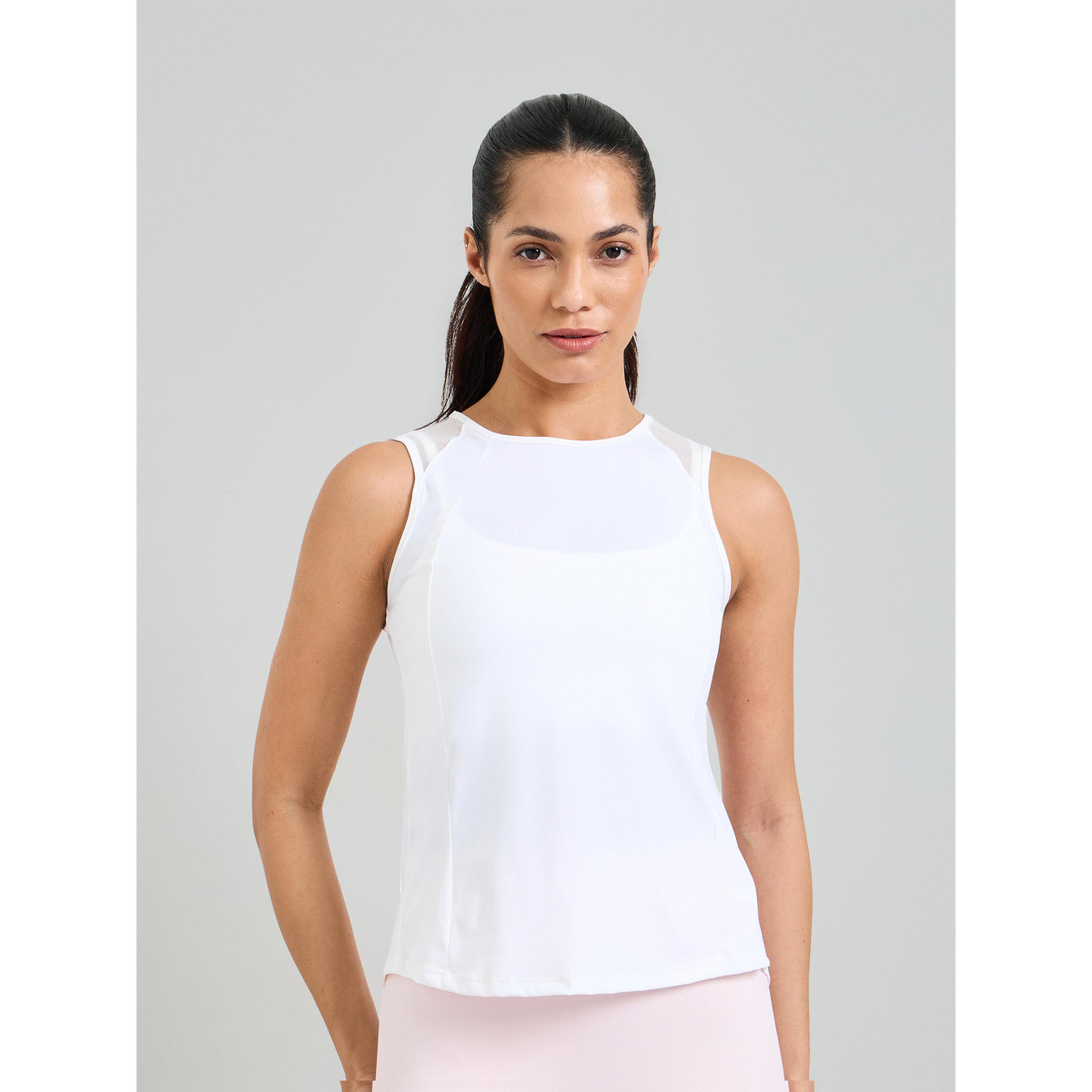 Take Two White Back Mesh Panel Active Tank Top-sports-women-clothing-tshirtsandvests-image-1