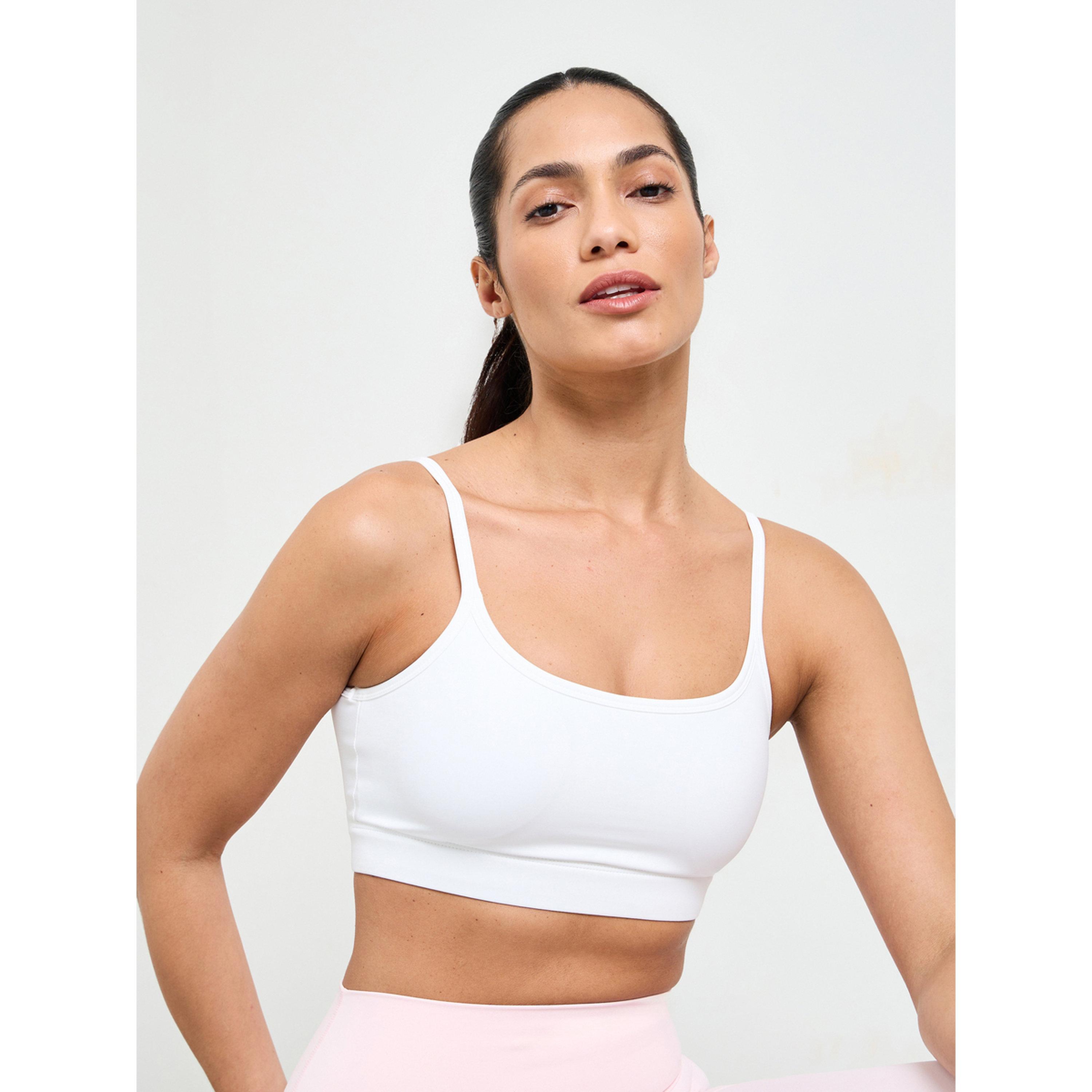 Take Two White Solid High Elastic Breathable Sports Bra-women-clothing-sportswearandactivewear-sportsbras-image-3