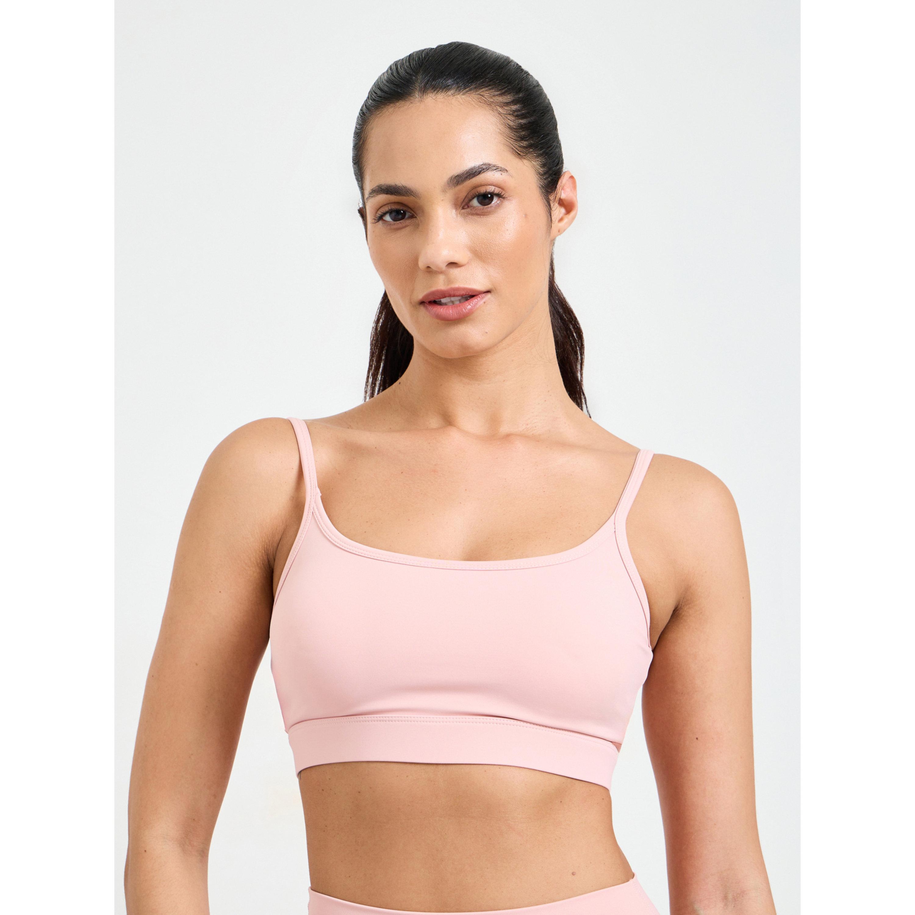 Take Two Pink Solid High Elastic Breathable Sports Bra-women-clothing-sportswearandactivewear-sportsbras-image-1