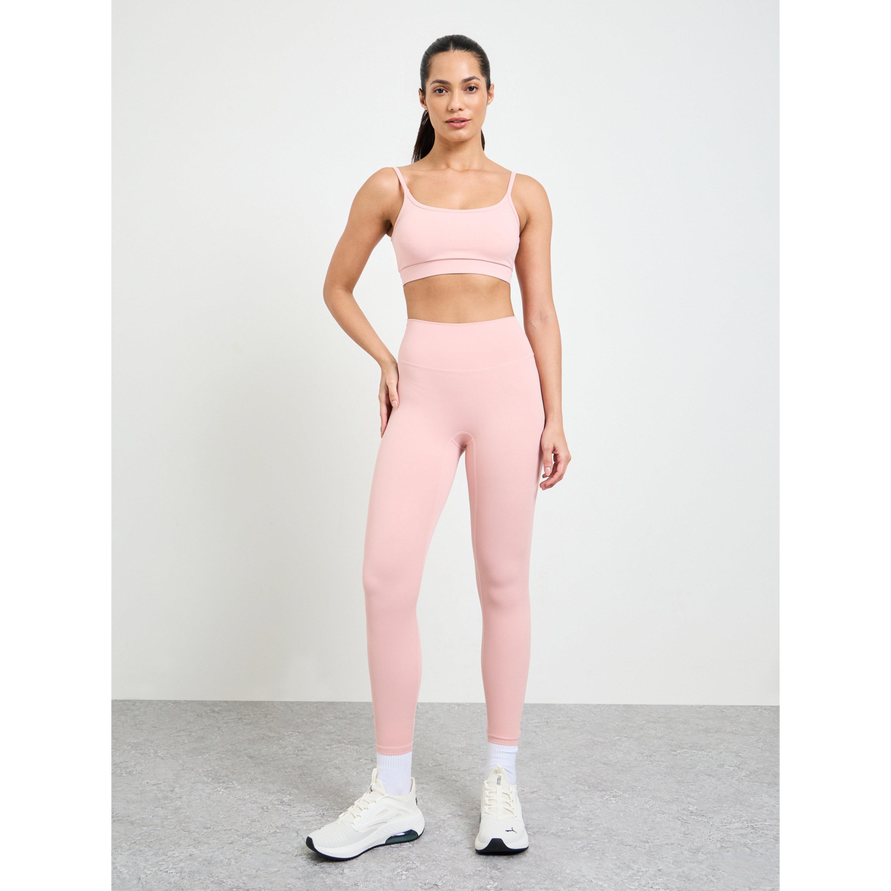 Take Two Pink Solid High Elastic Breathable Sports Bra-women-clothing-sportswearandactivewear-sportsbras-image-2
