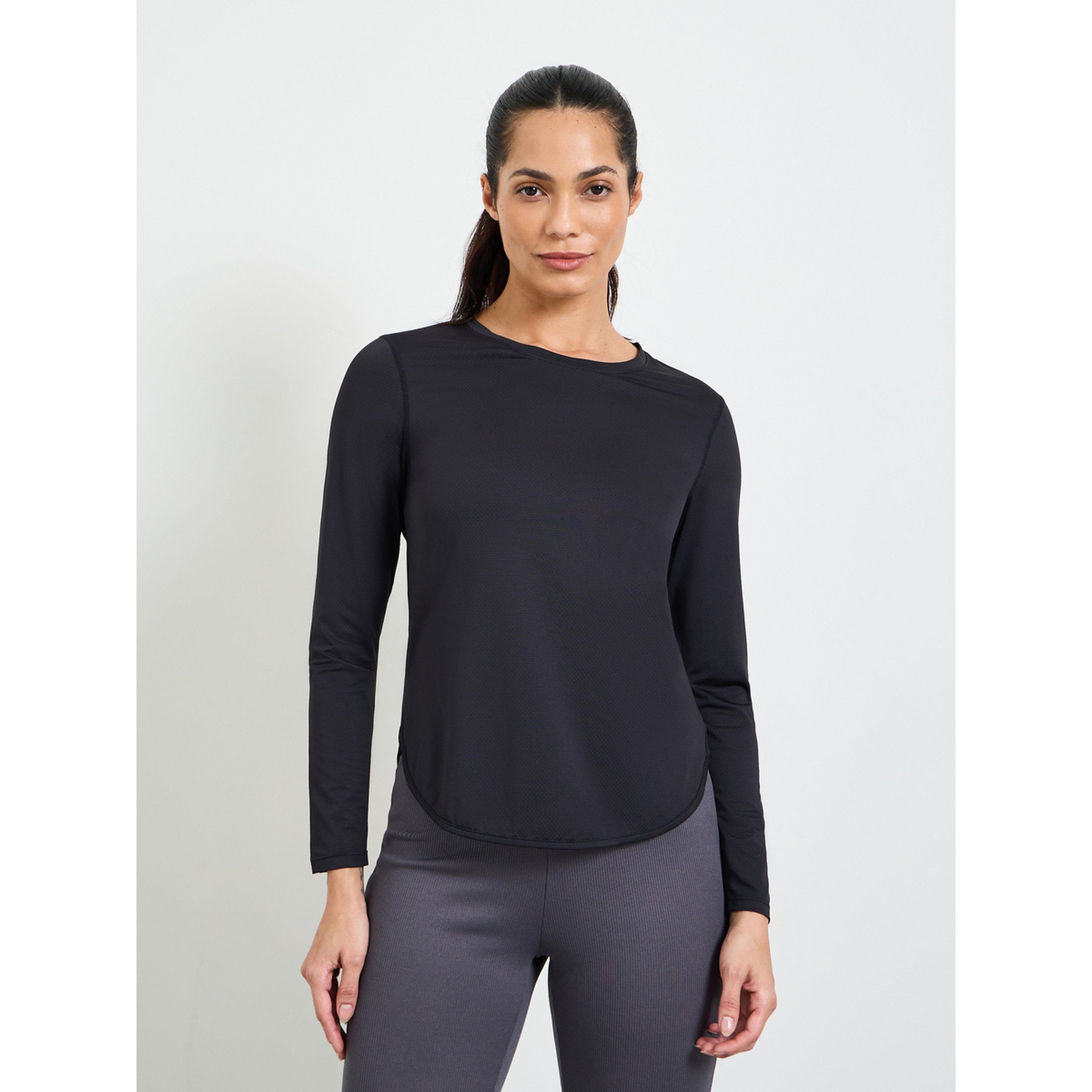 Take Two Black Long Sleeve Active Top-sports-women-clothing-tshirtsandvests-image-1