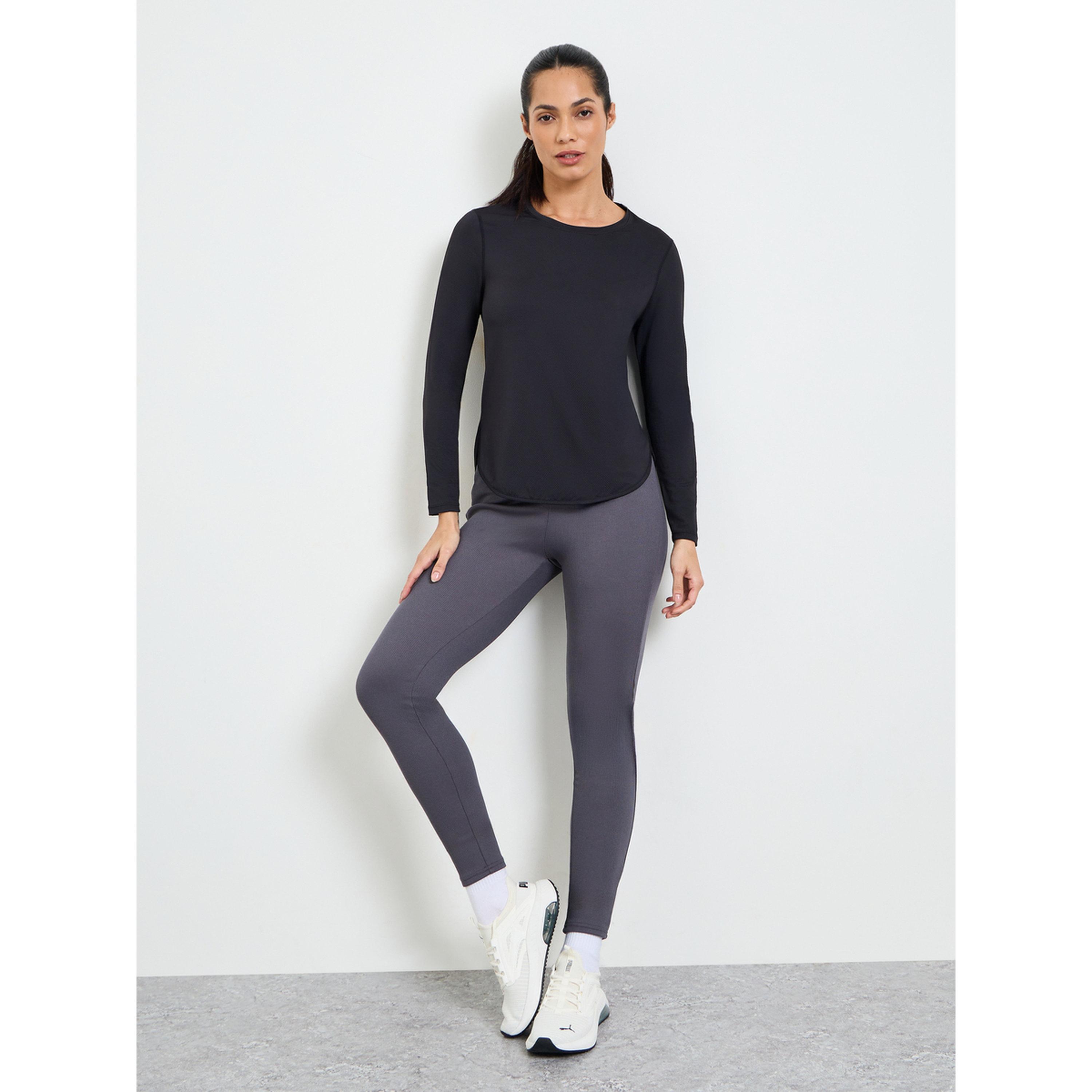 Take Two Black Long Sleeve Active Top-sports-women-clothing-tshirtsandvests-image-2