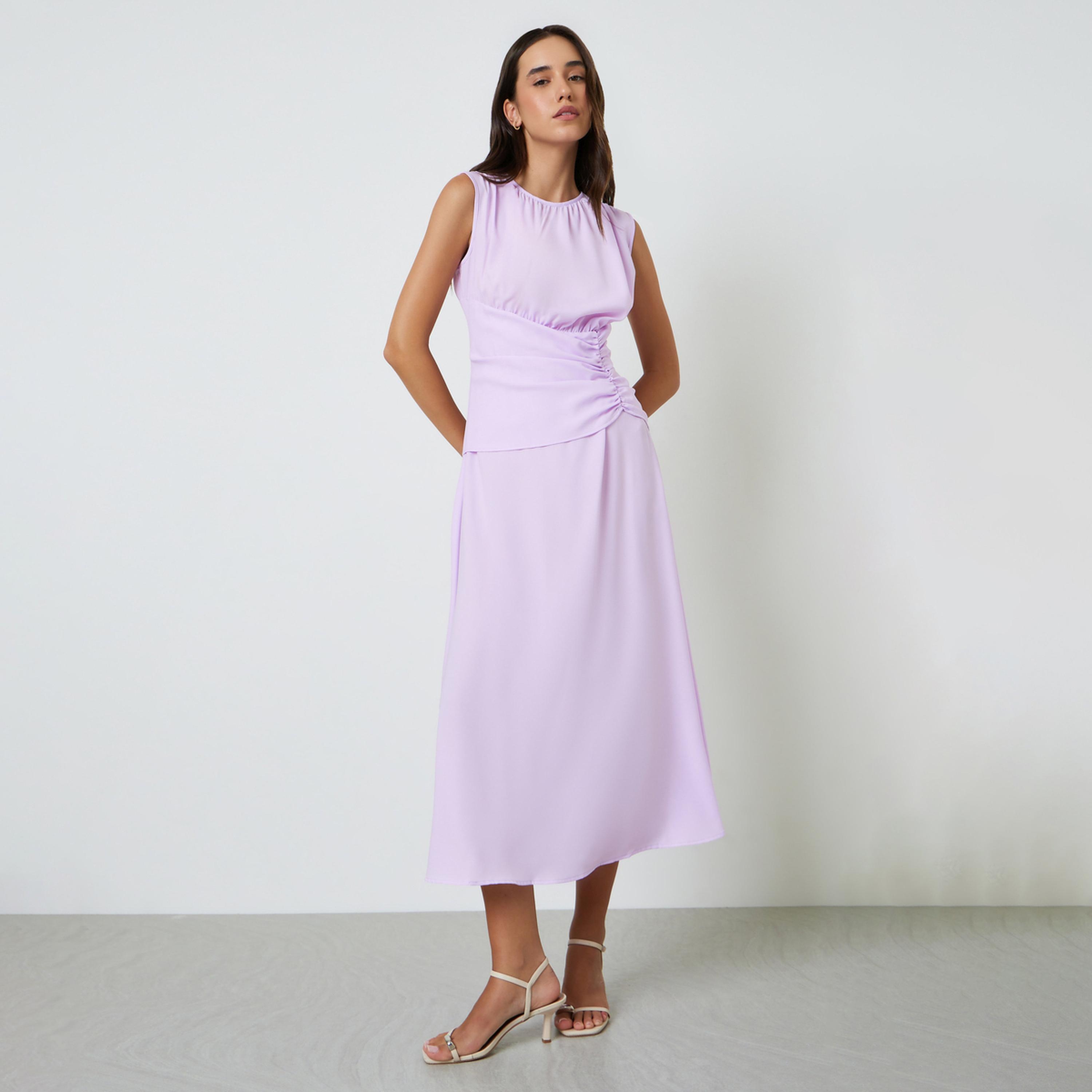 Take Two Lilac Sleeveless A-Line Ankle Dress-women-clothing-dresses-image-1