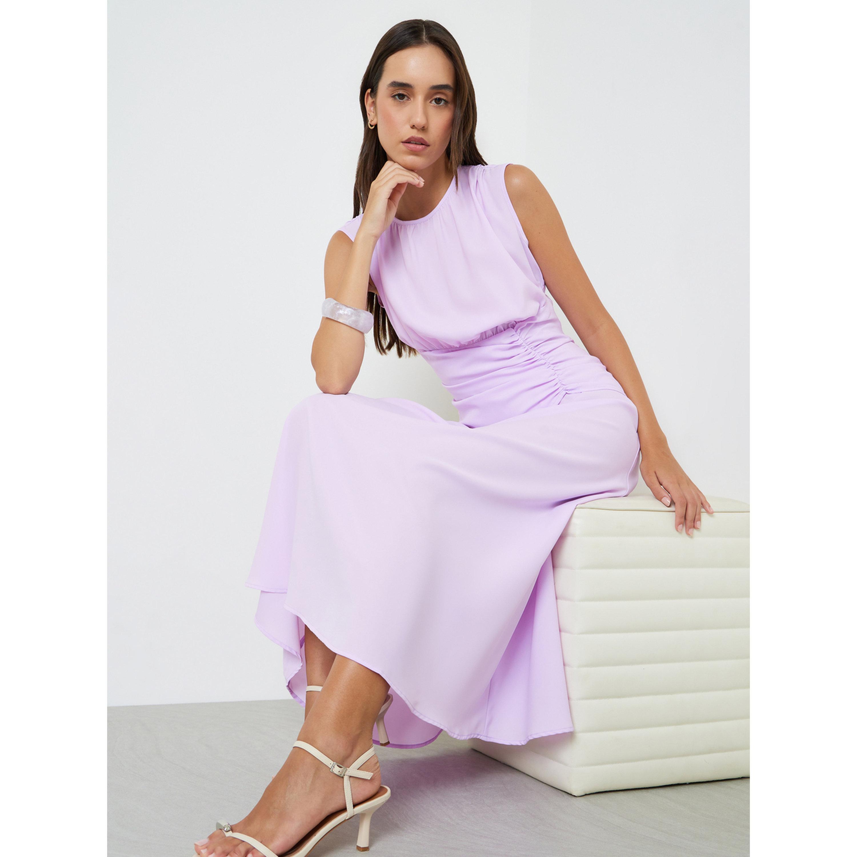 Take Two Lilac Sleeveless A-Line Ankle Dress-women-clothing-dresses-image-4