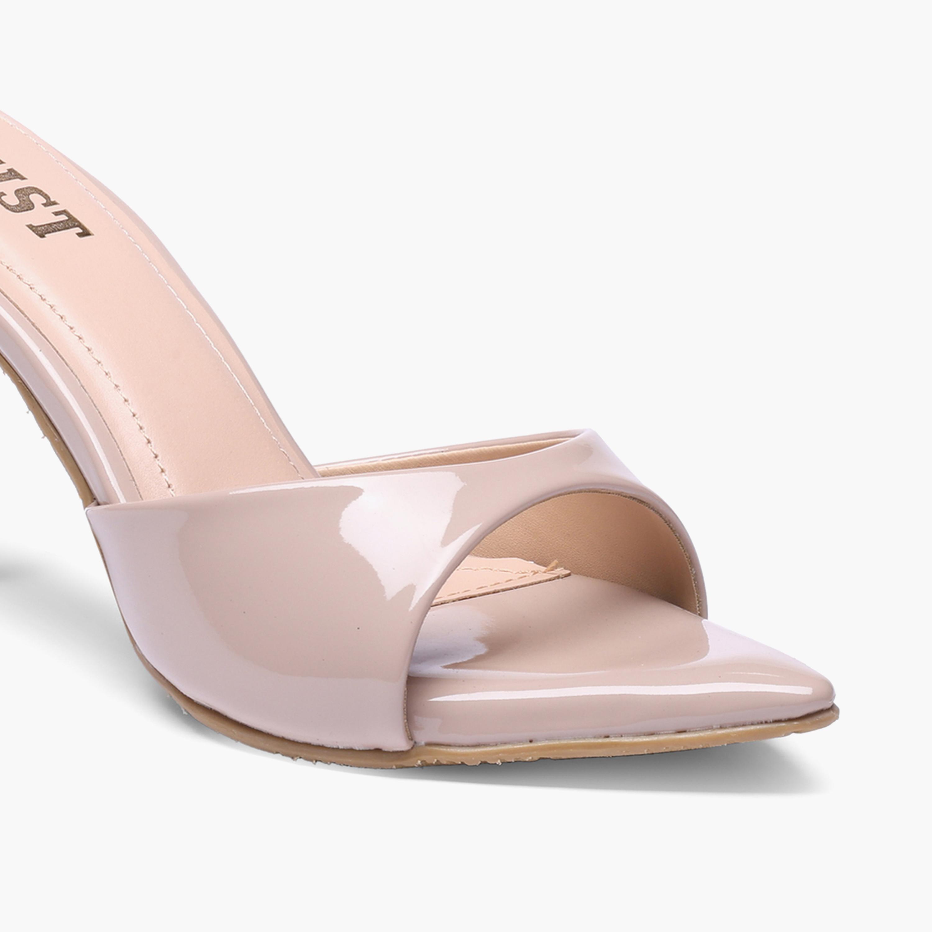 GNIST X Styli Nude High Heel Sandals Pointed Toe Sandals-women-shoes-sandals-heeled-image-3