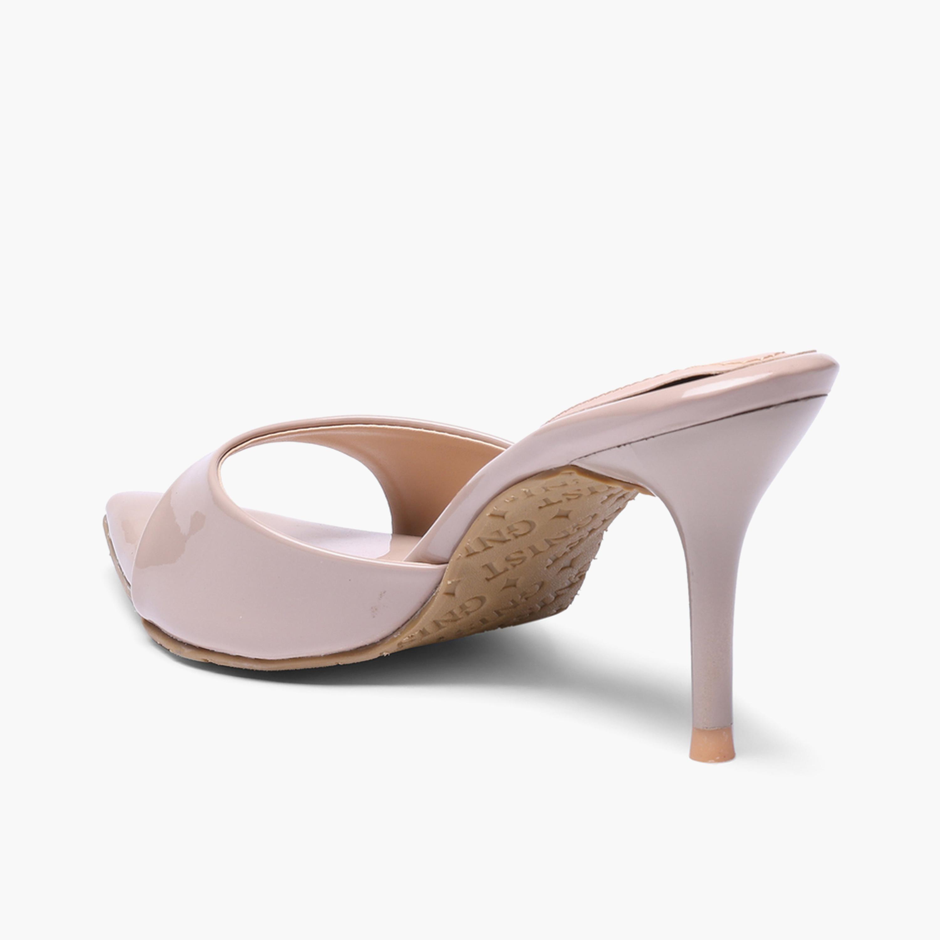 GNIST X Styli Nude High Heel Sandals Pointed Toe Sandals-women-shoes-sandals-heeled-image-6