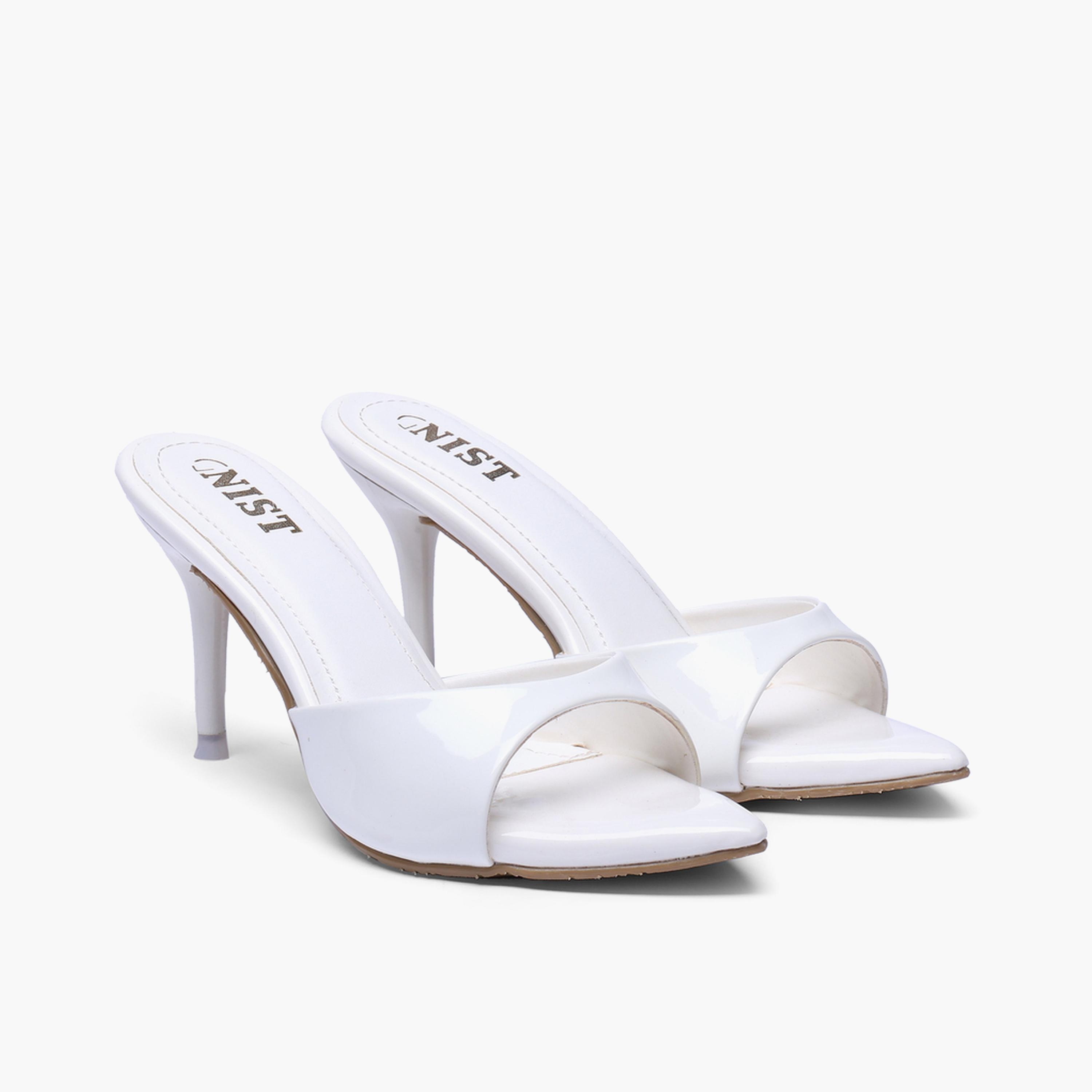 صندل بكعب عالي ومقدمة مدببة باللون الأبيض-women-shoes-sandals-heeled-image-1