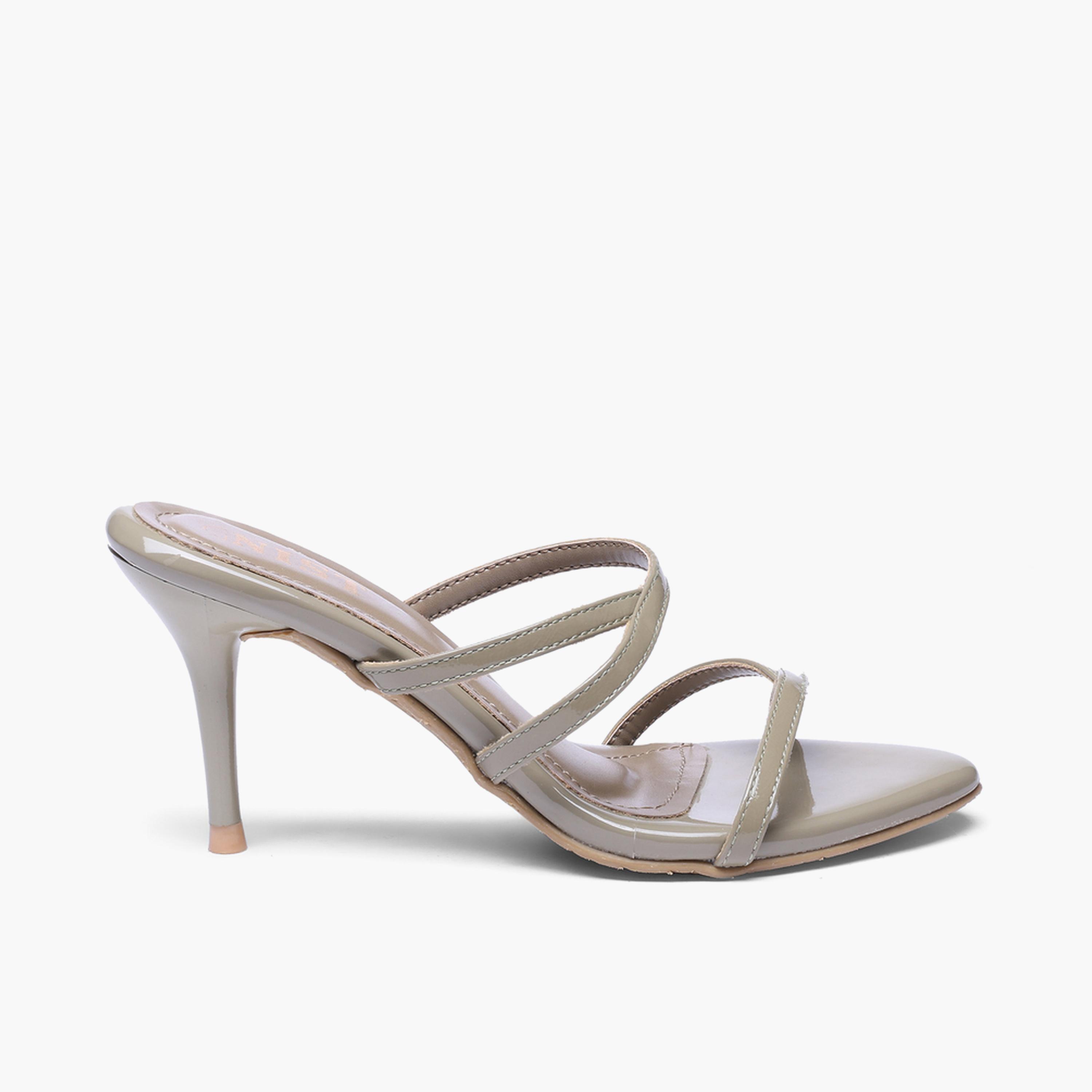 صندل بكعب رفيع عالٍ بشرائط باللون الأخضر الزيتي-women-shoes-sandals-heeled-image-2