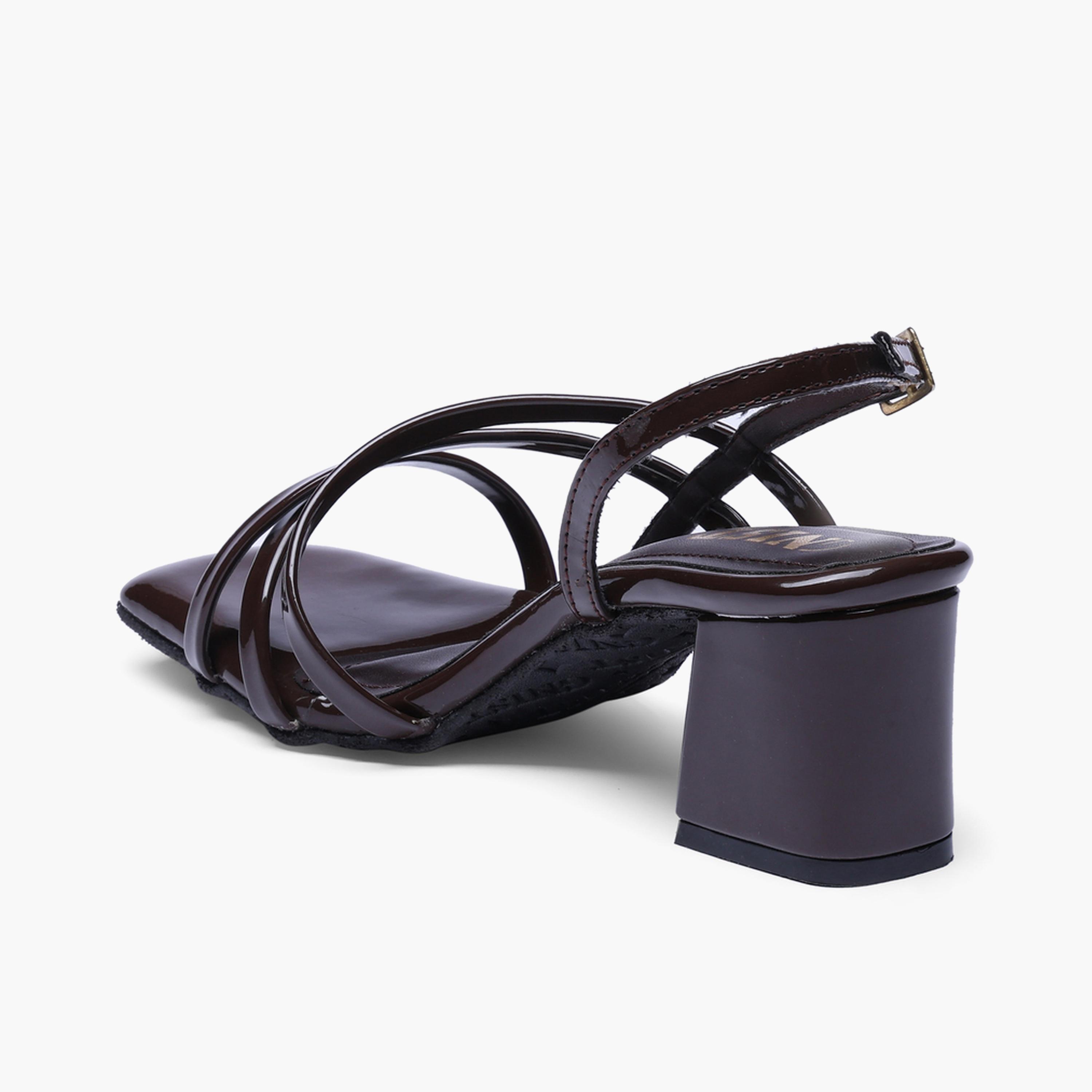 صندل بني بشرائط وكعب متوسط-women-shoes-sandals-heeled-image-6