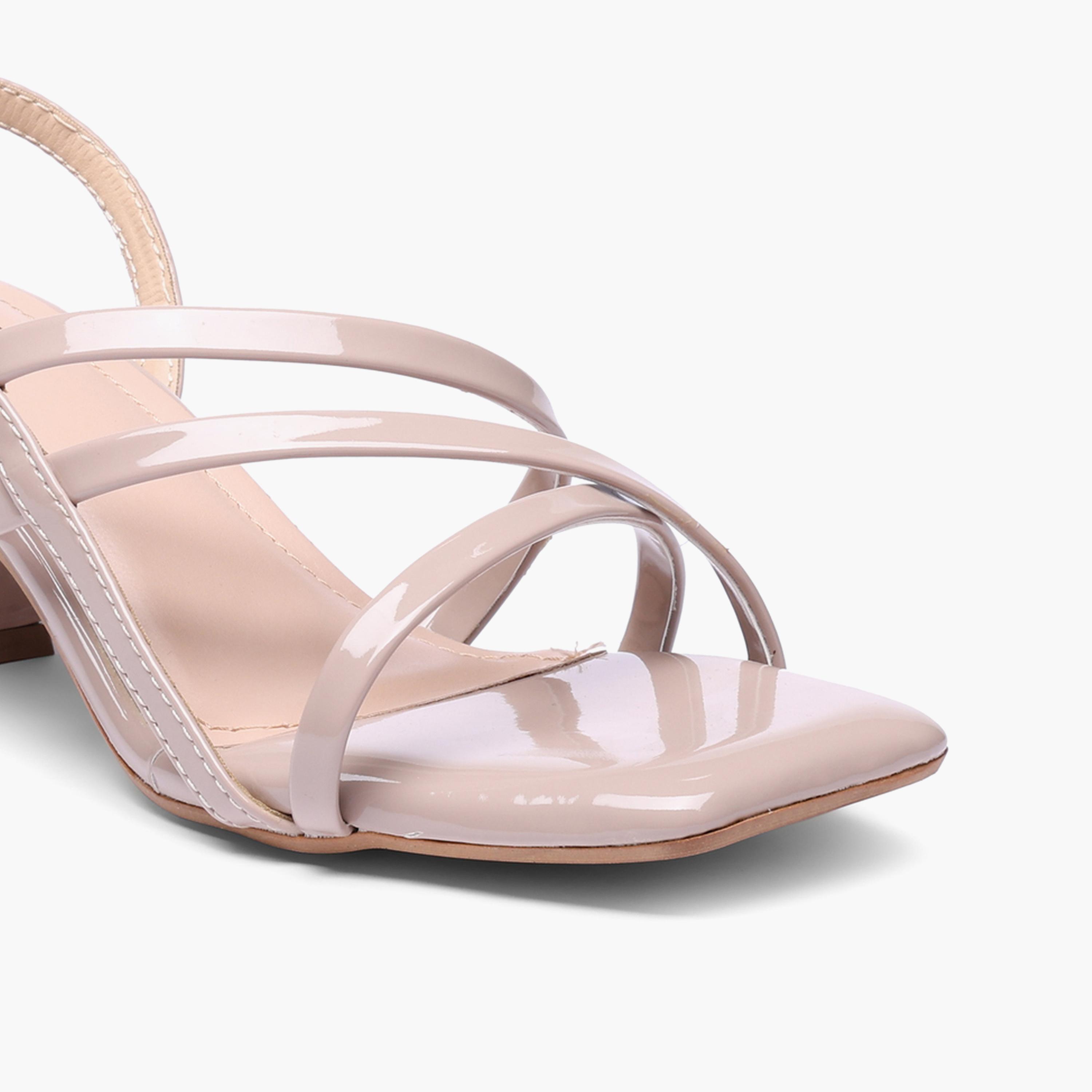 صندل نيود بشرائط وكعب متوسط وتصميم بمقدمة مربعة-women-shoes-sandals-heeled-image-3