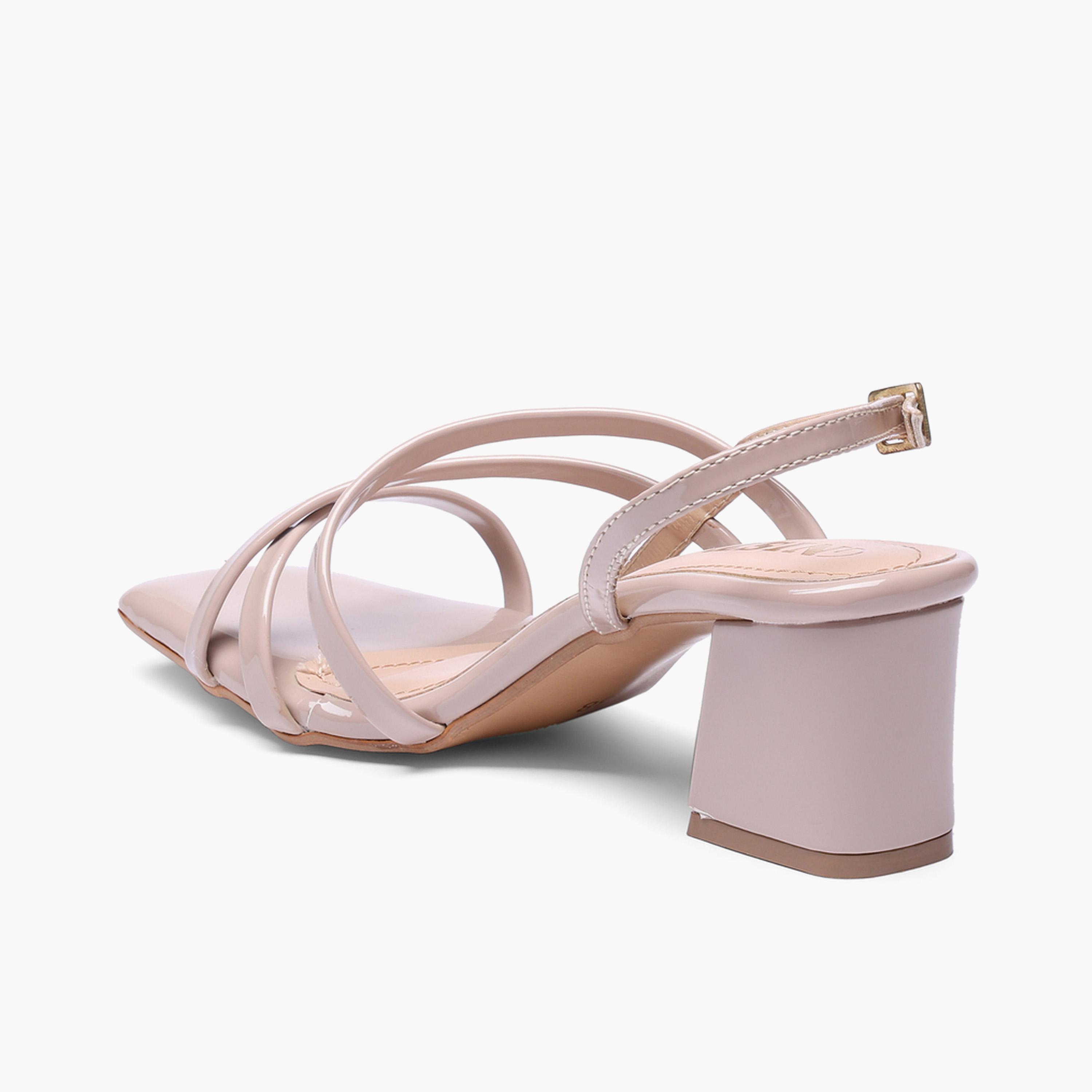 صندل نيود بشرائط وكعب متوسط وتصميم بمقدمة مربعة-women-shoes-sandals-heeled-image-6