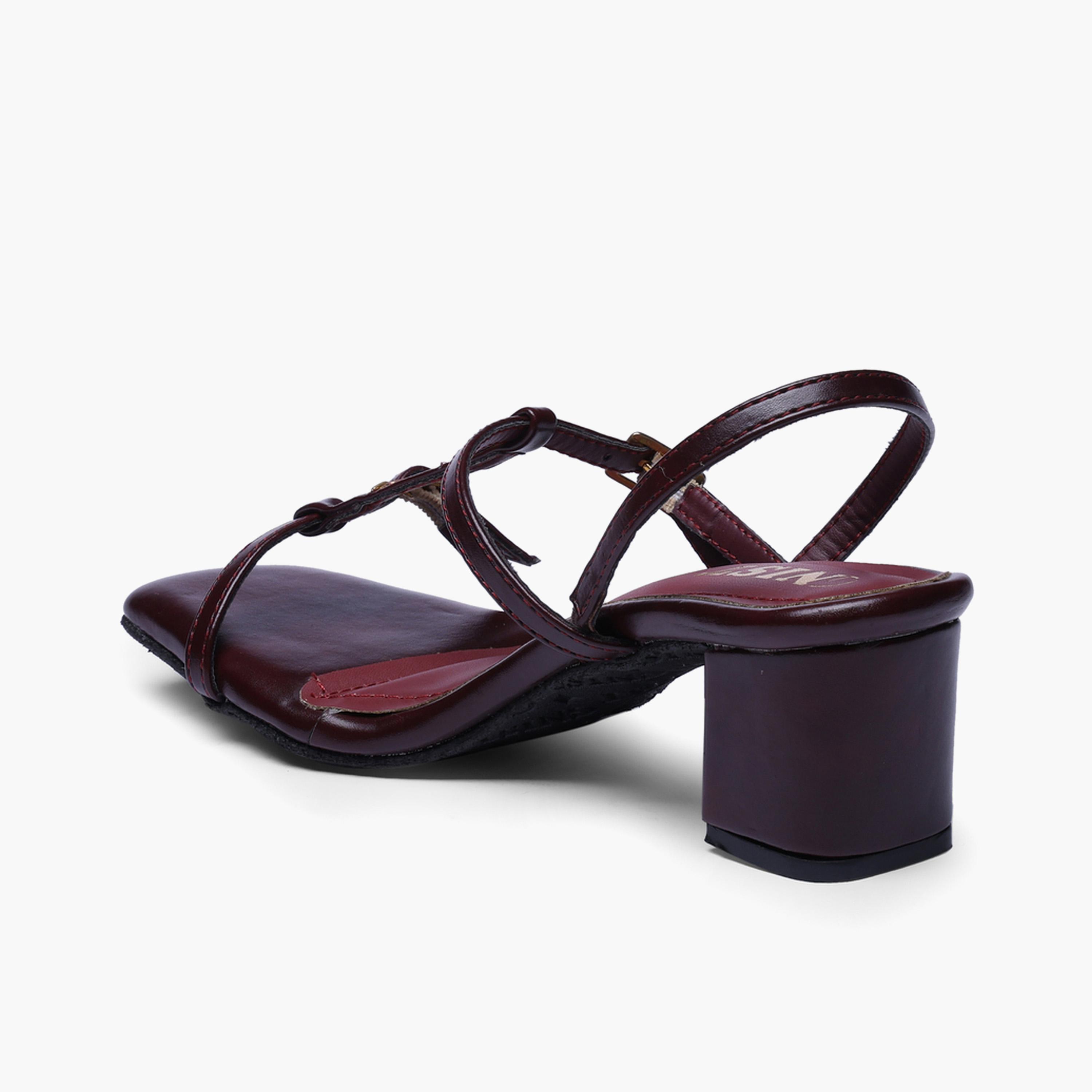 صندل بكعب متوسط وحزام شكل تي باللون البورغندي-women-shoes-sandals-heeled-image-6