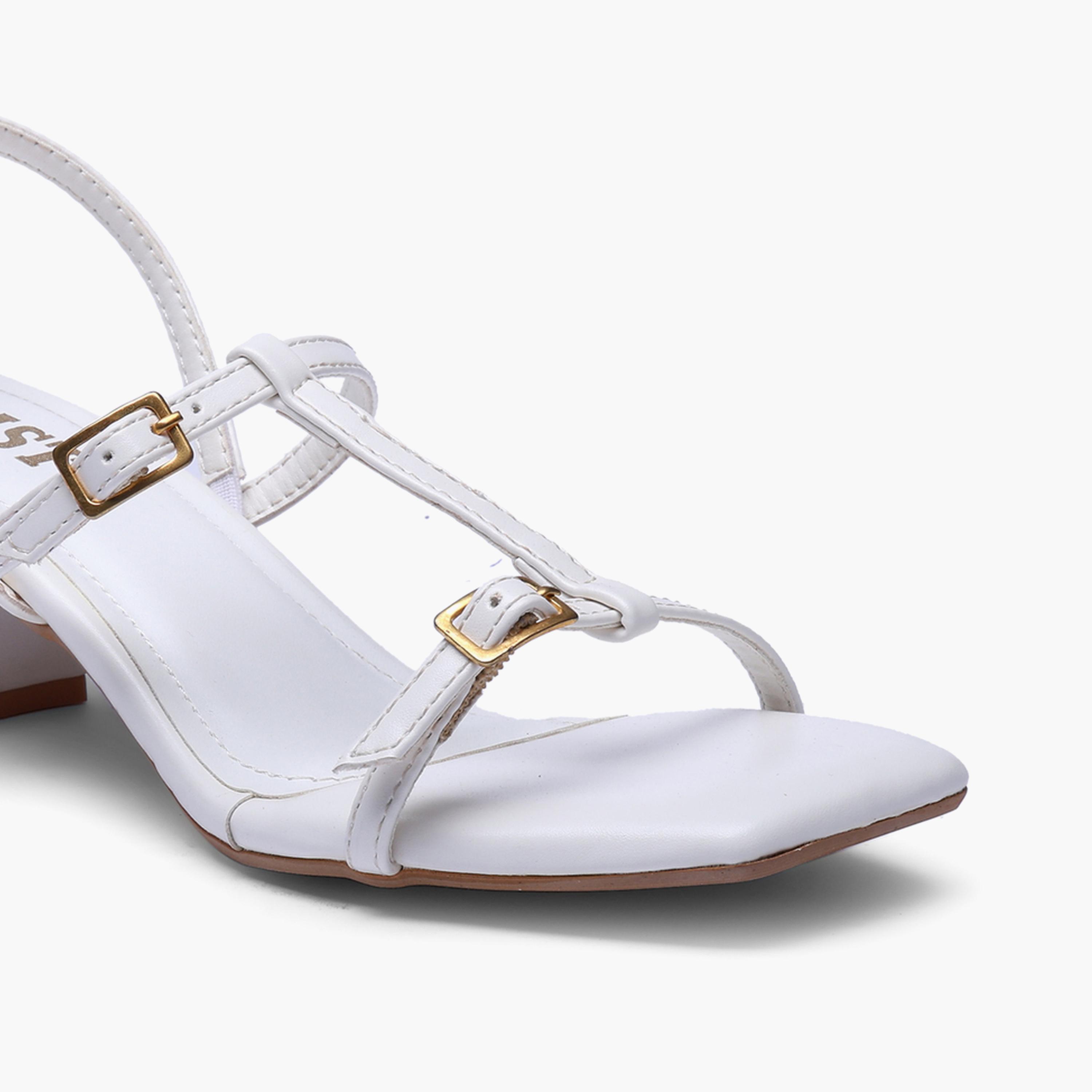 صندل بكعب عريض وحزام شكل تي-women-shoes-sandals-heeled-image-3