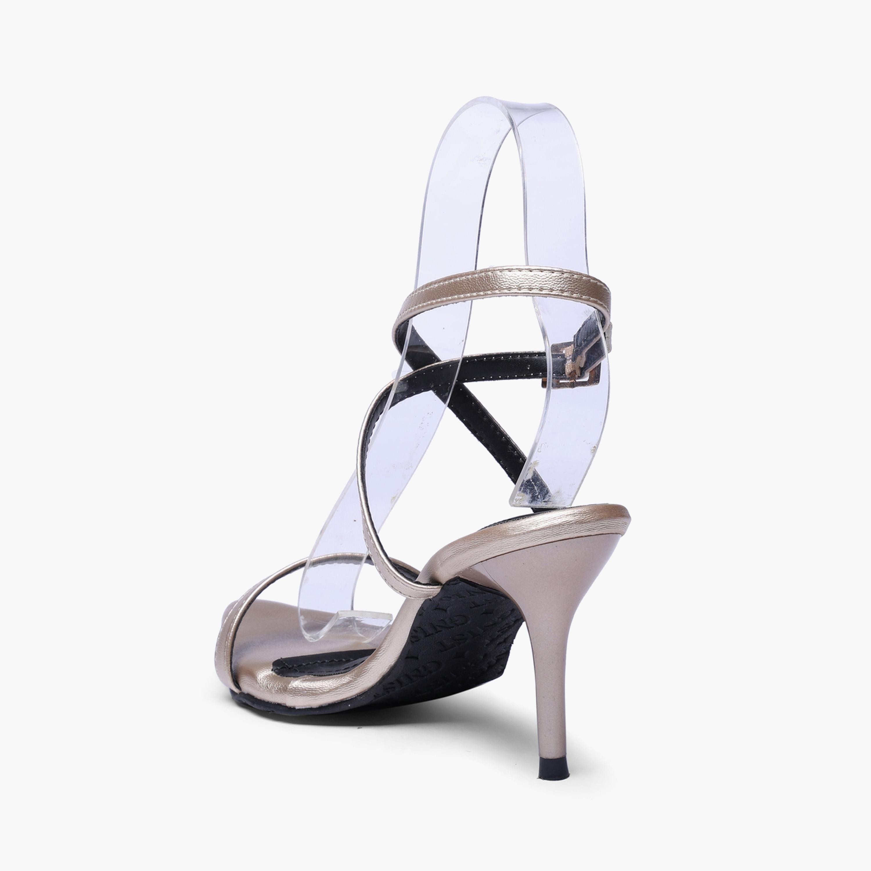صندل بكعب عالي وحزام كاحل باللون الذهبي-women-shoes-sandals-heeled-image-5