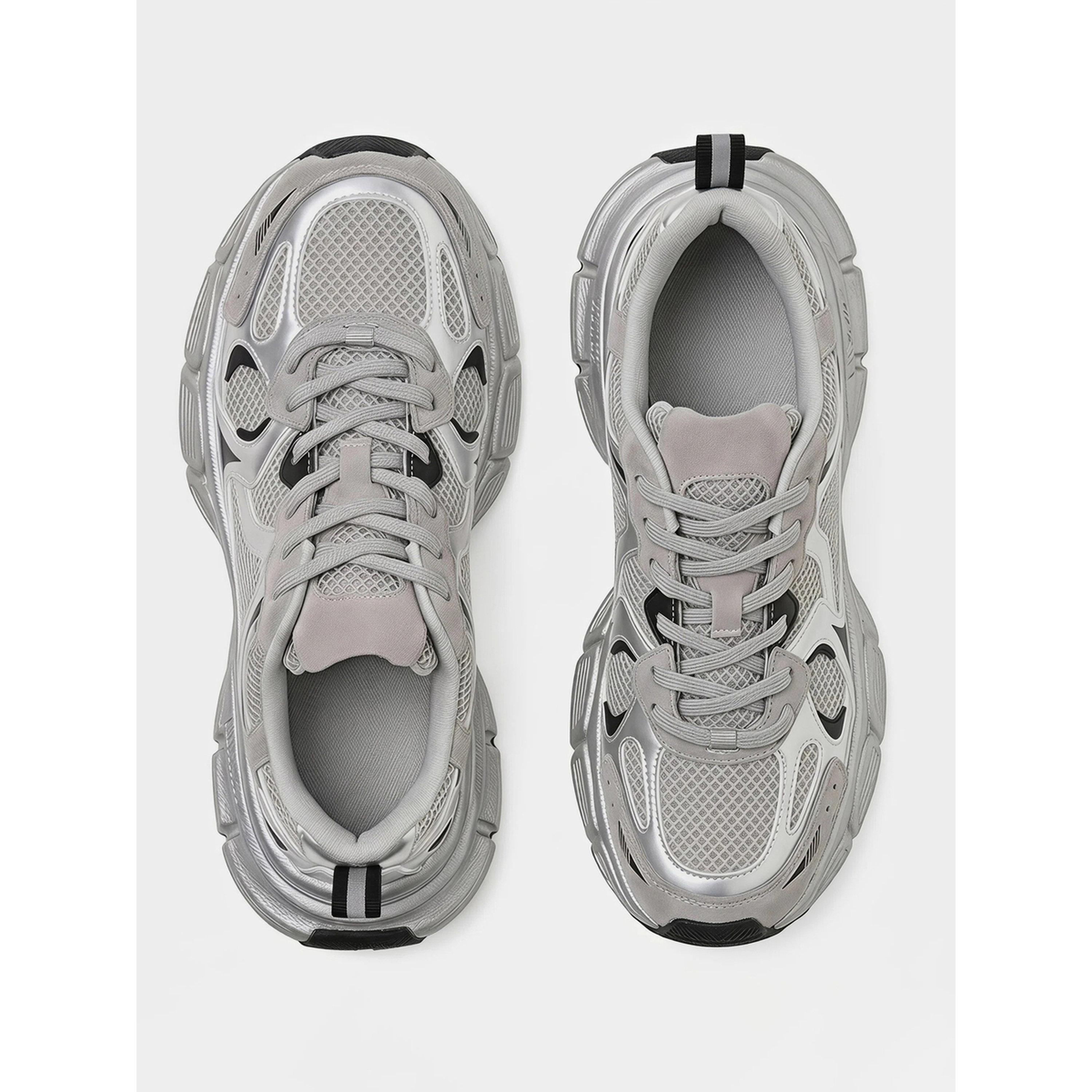 حذاء سنيكرز كلاسيك بصبغة ميتاليك ونعل سميك-women-shoes-sneakers-image-3