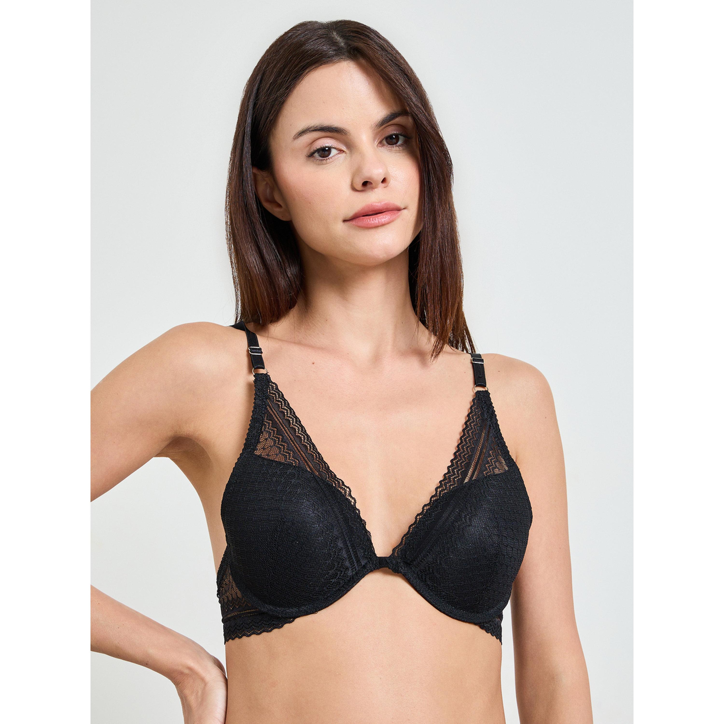 طقم حمالة صدر بسلك وسروال داخلي بتفاصيل دانتيل-women-clothing-lingerie-lingeriesets-image-2