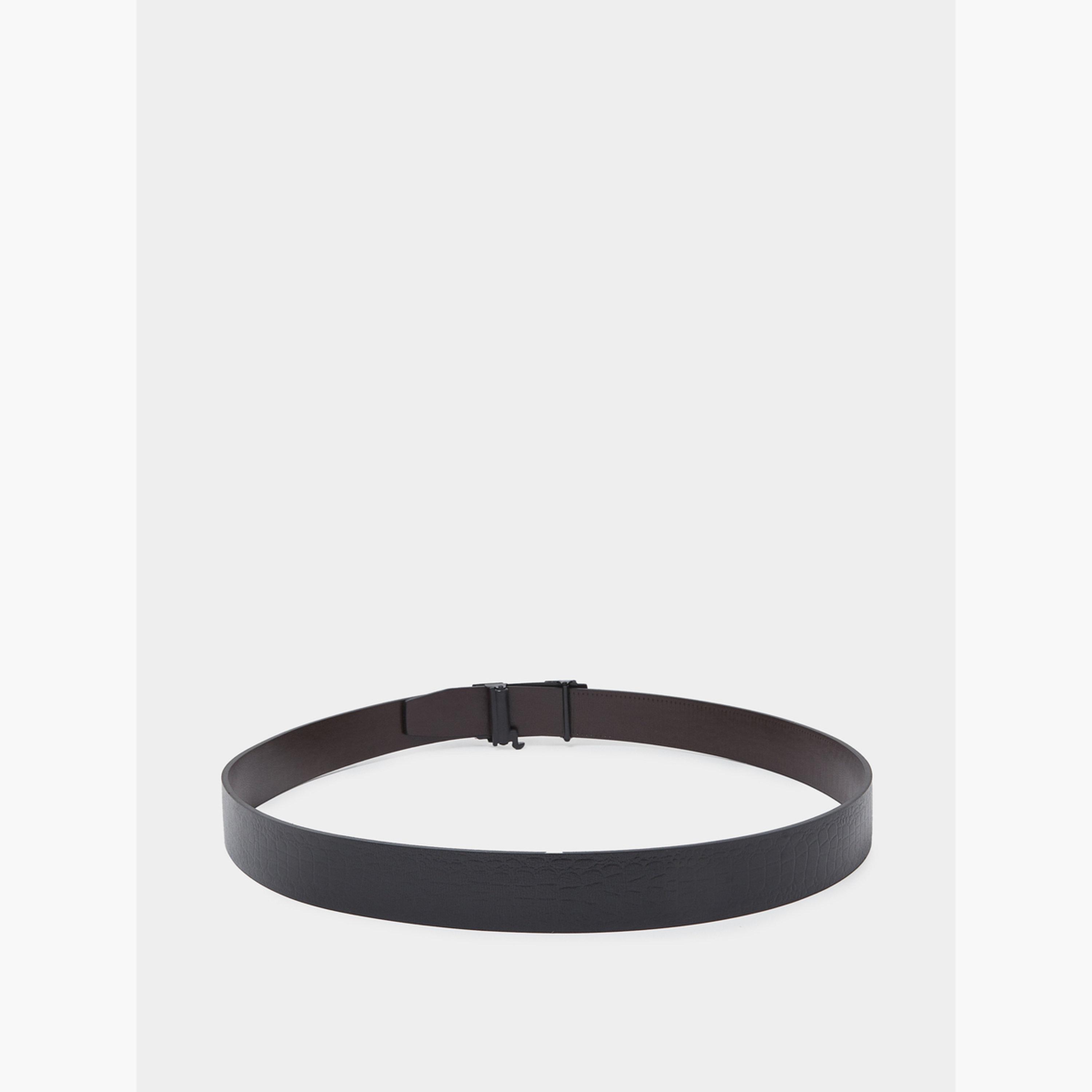 حزام رجالي بمشبك معدني ونقشة جلد التمساح-men-beltsandwallets-belts-image-3