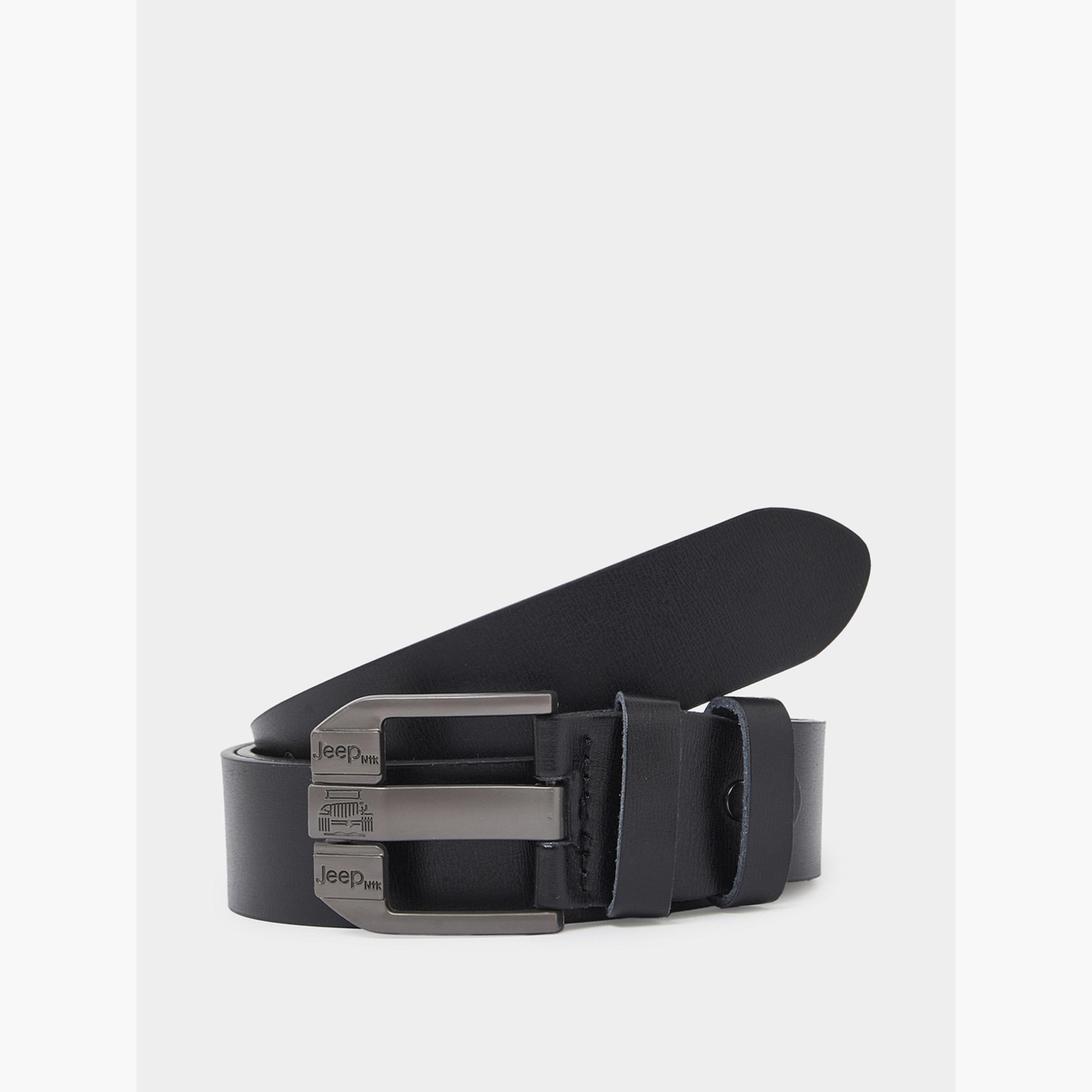 Styli Men Black Jeep Metal Buckle Belt-men-beltsandwallets-belts-image-1
