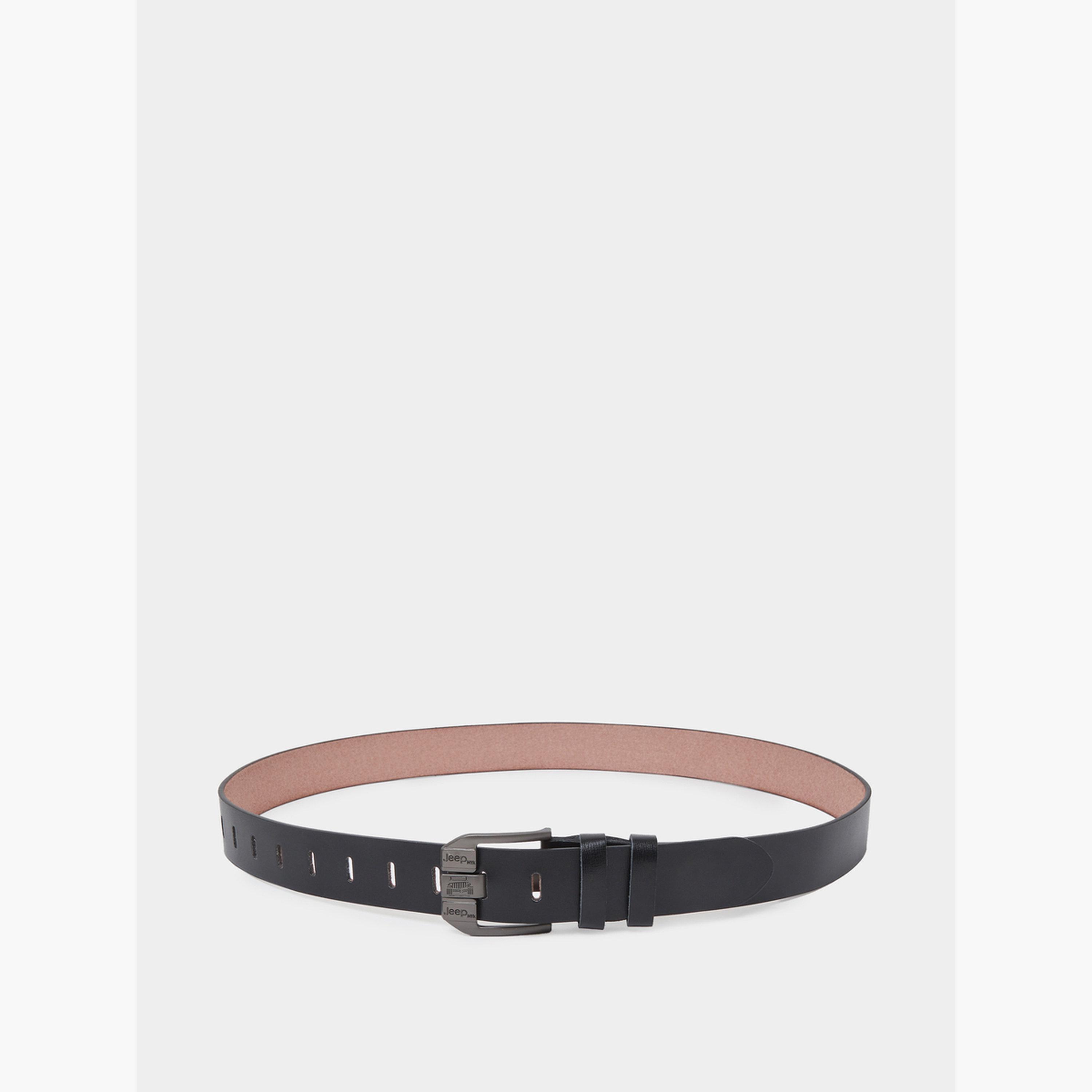 Styli Men Black Jeep Metal Buckle Belt-men-beltsandwallets-belts-image-2