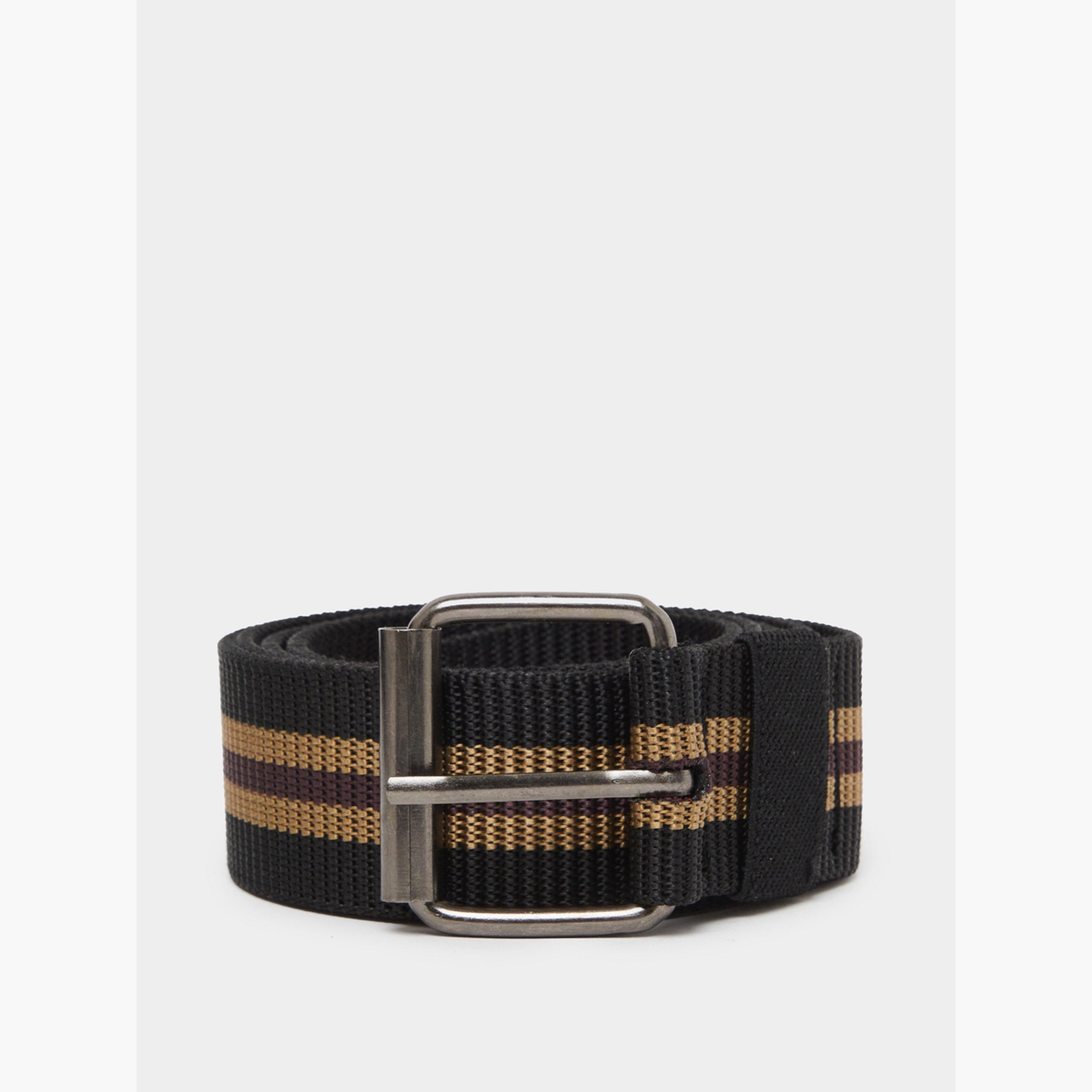 حزام رجالي بمشبك دبوس وبنمط مخطط-men-beltsandwallets-belts-image-1