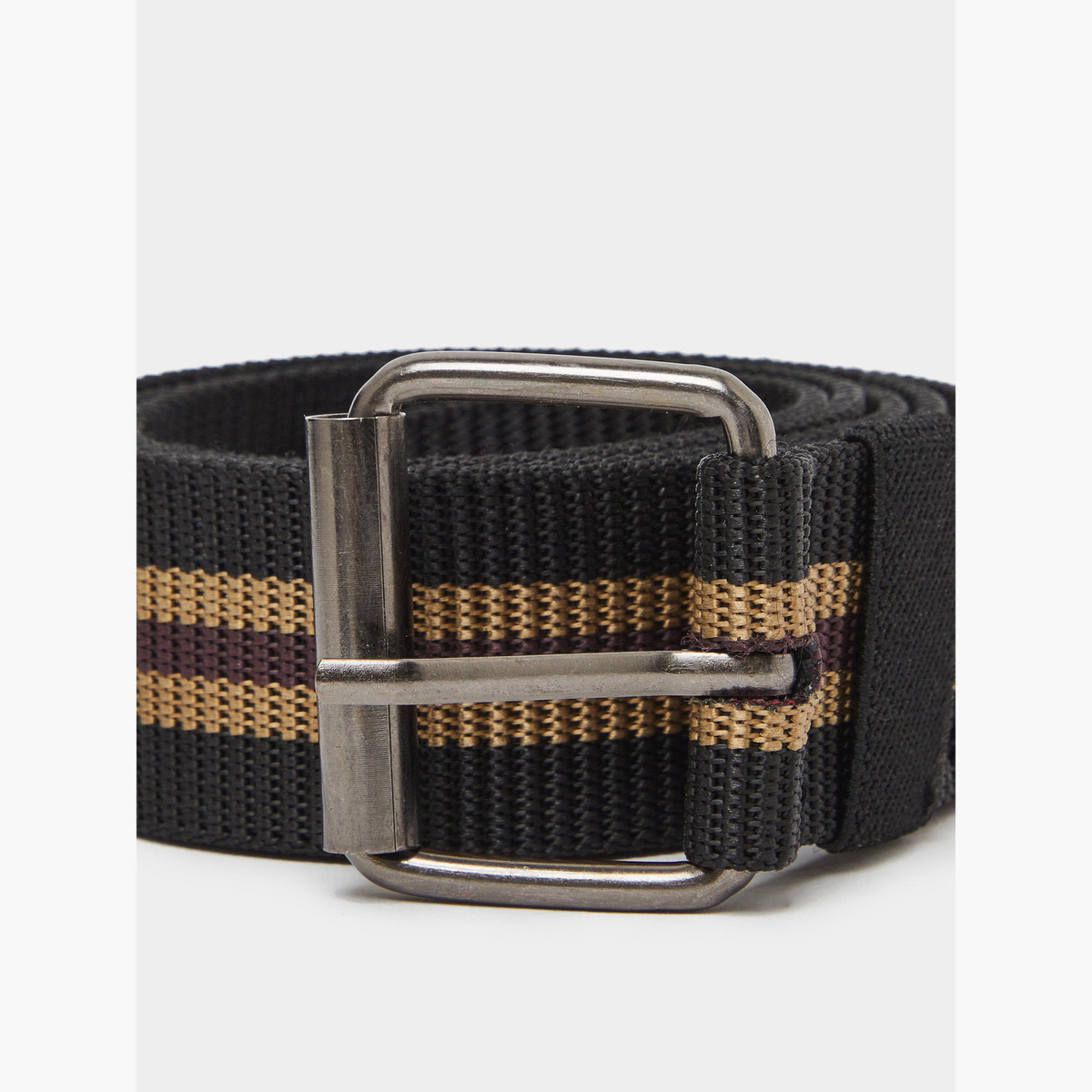 حزام رجالي بمشبك دبوس وبنمط مخطط-men-beltsandwallets-belts-image-3