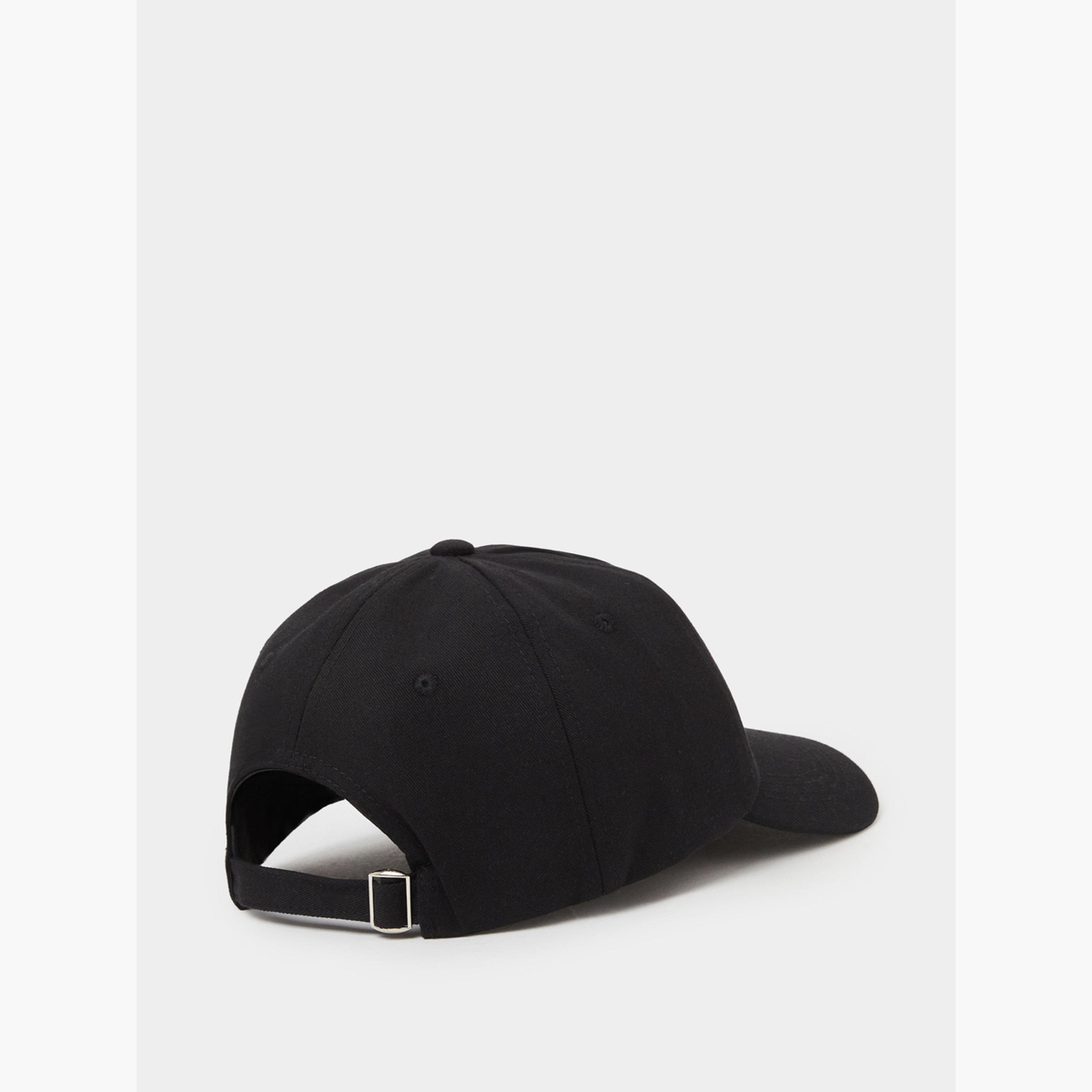 Styli Black Embroidered Baseball Cap-men-caps-image-4
