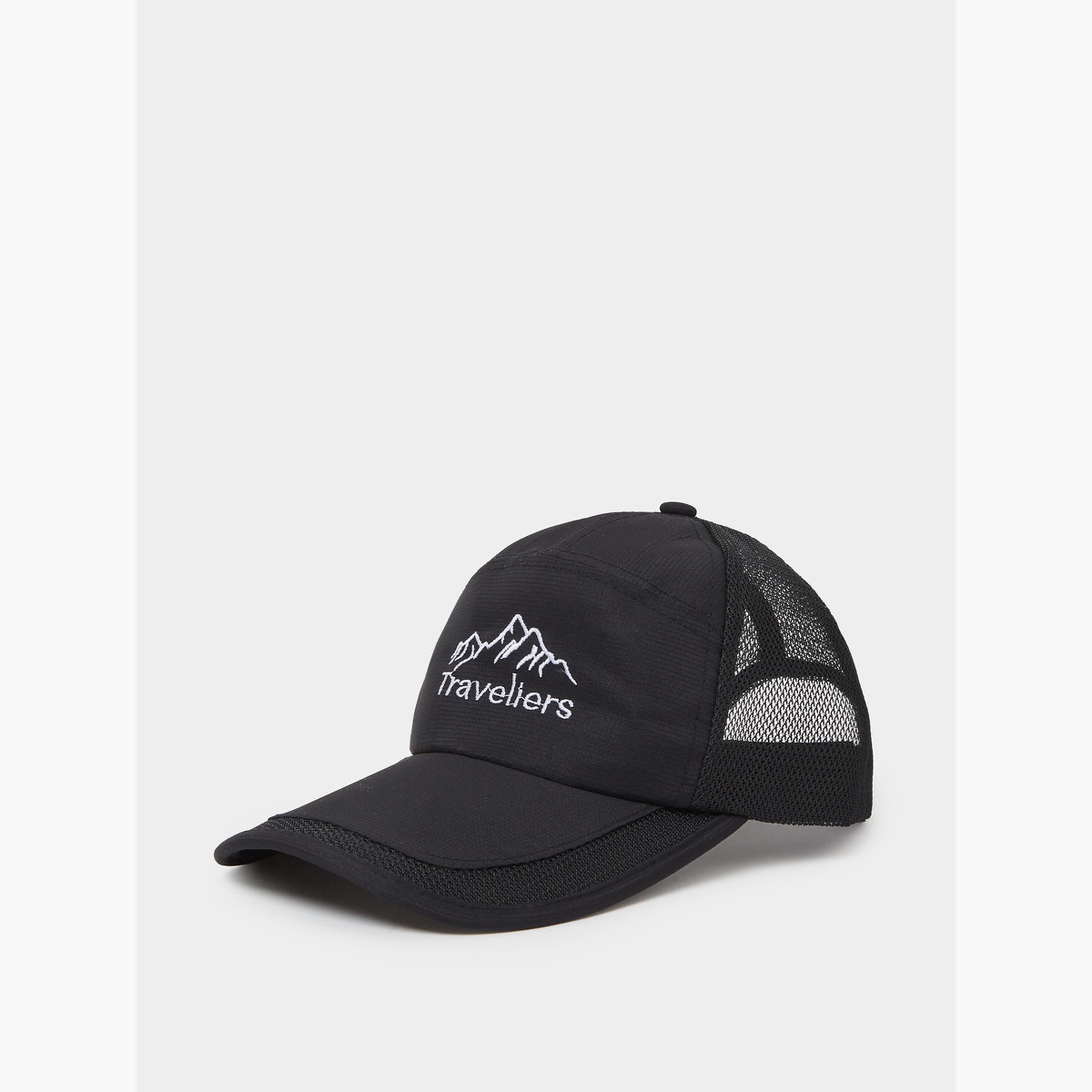 Styli Black Embroidered Mesh Baseball Cap-men-caps-image-1
