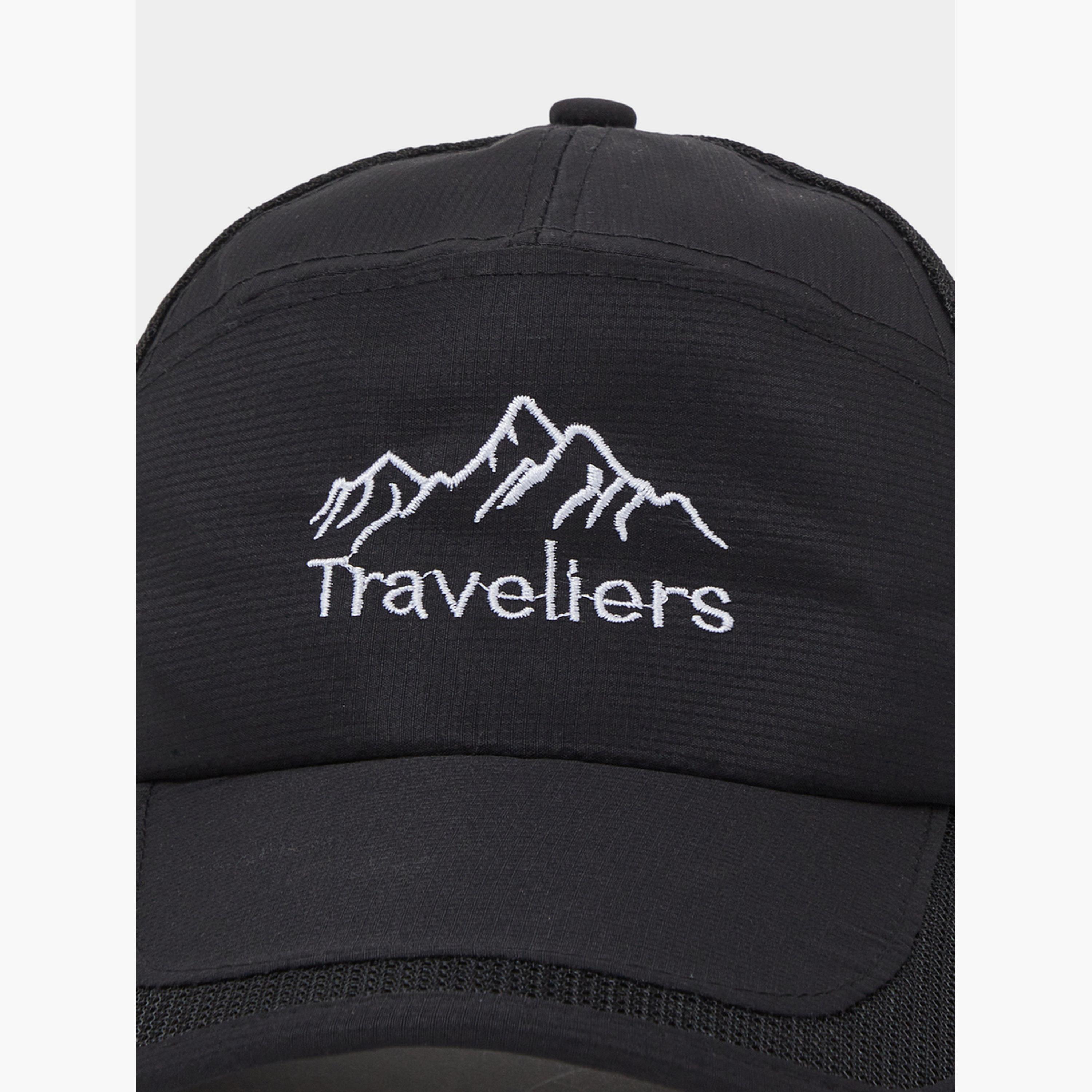 Styli Black Embroidered Mesh Baseball Cap-men-caps-image-2