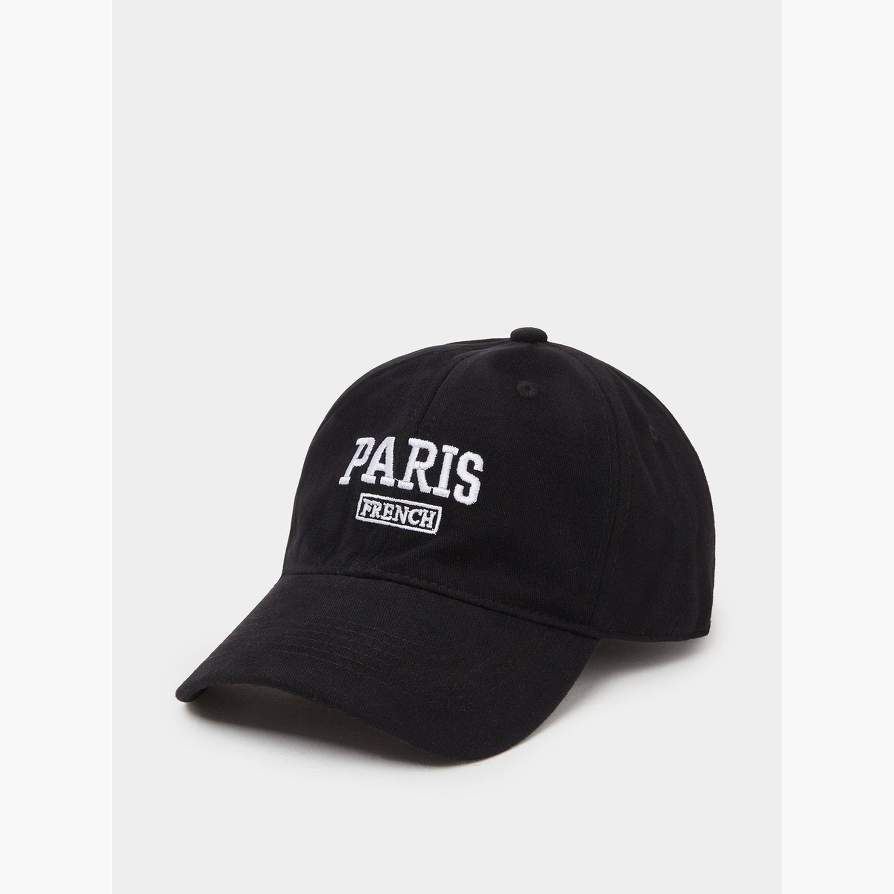 ستايلي - قبعة بيسبول سوداء مطرزة-men-caps-image-1